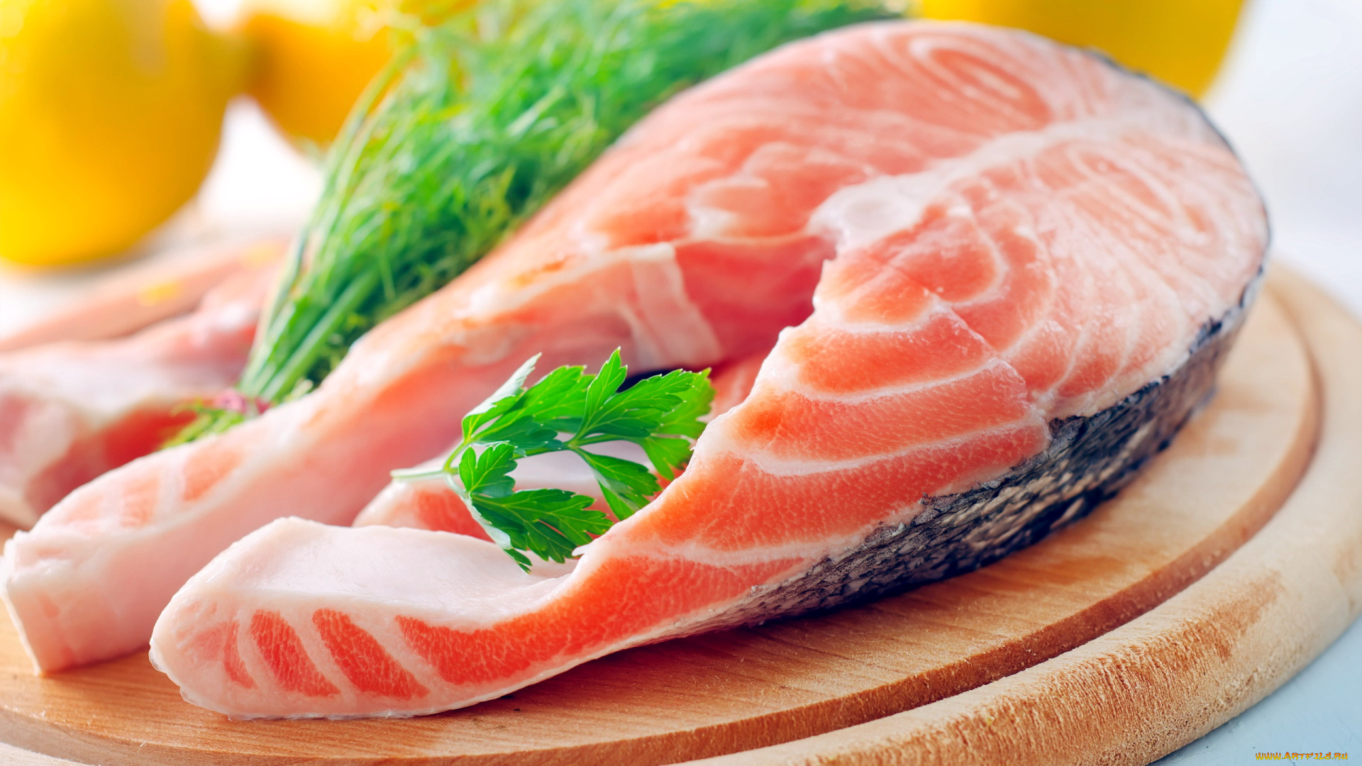 еда, рыба, , морепродукты, , суши, , роллы, укроп, форель, кусок, зелень, свежая