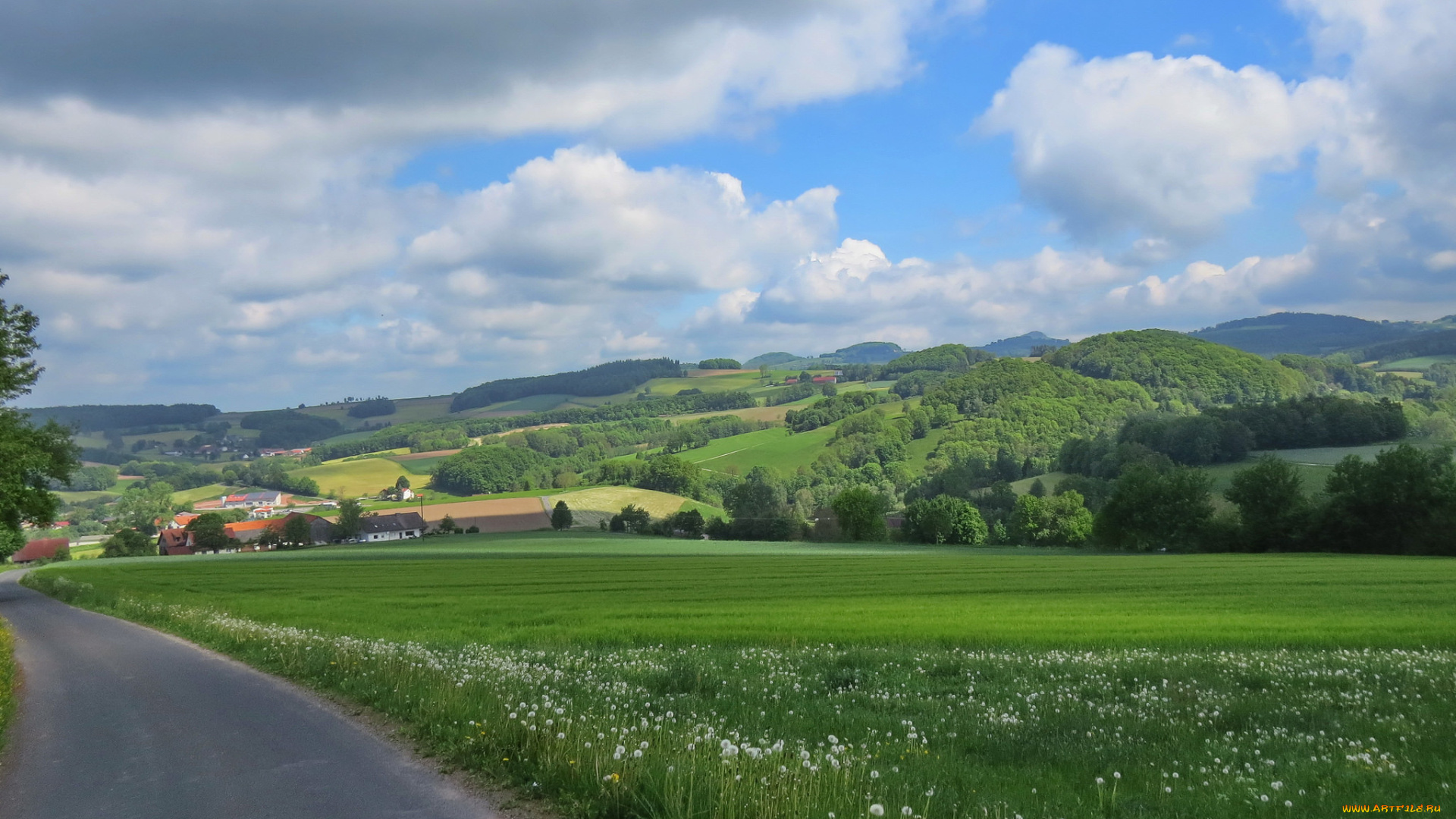 природа, пейзажи, холмы