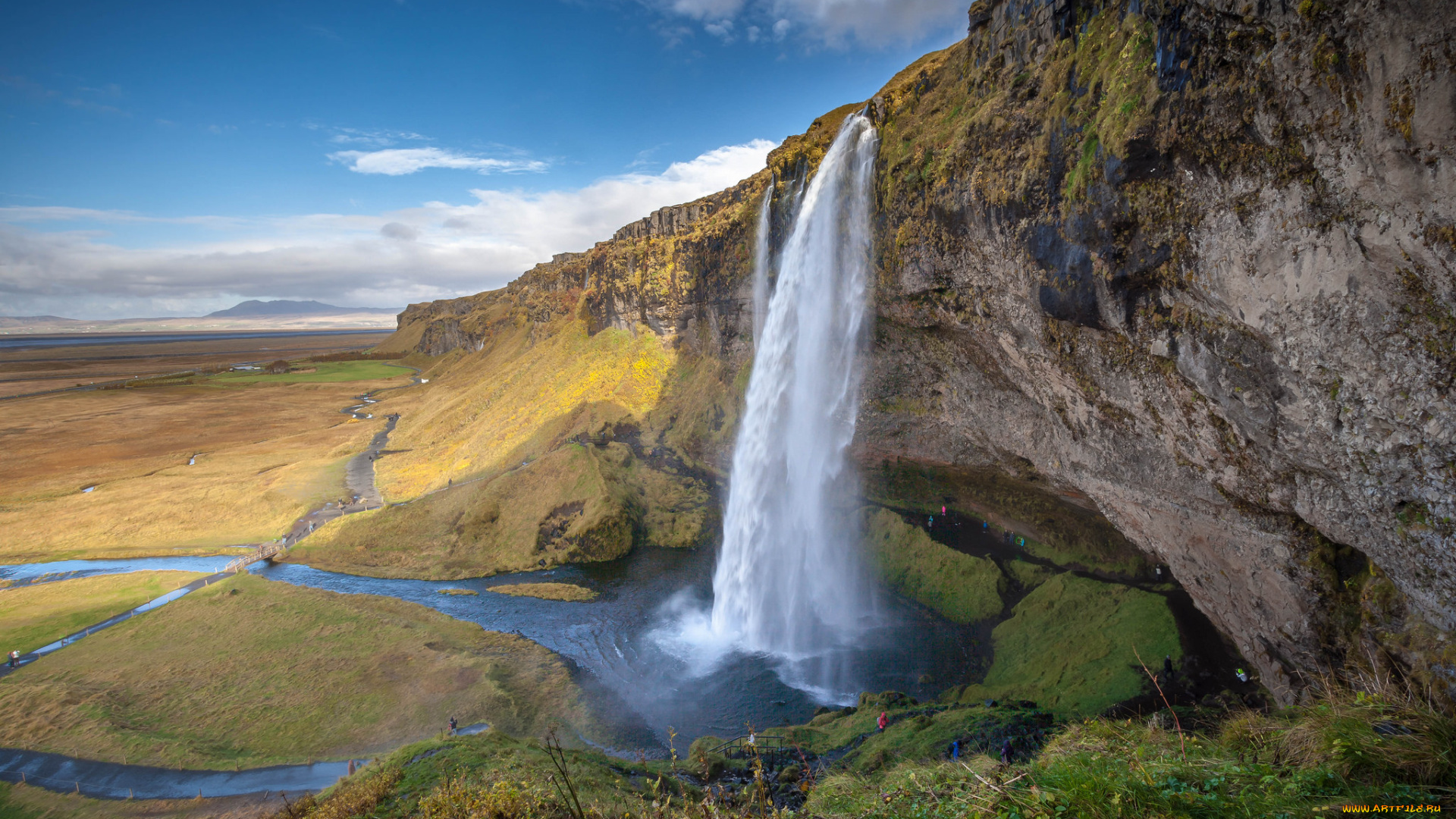 природа, водопады, простор