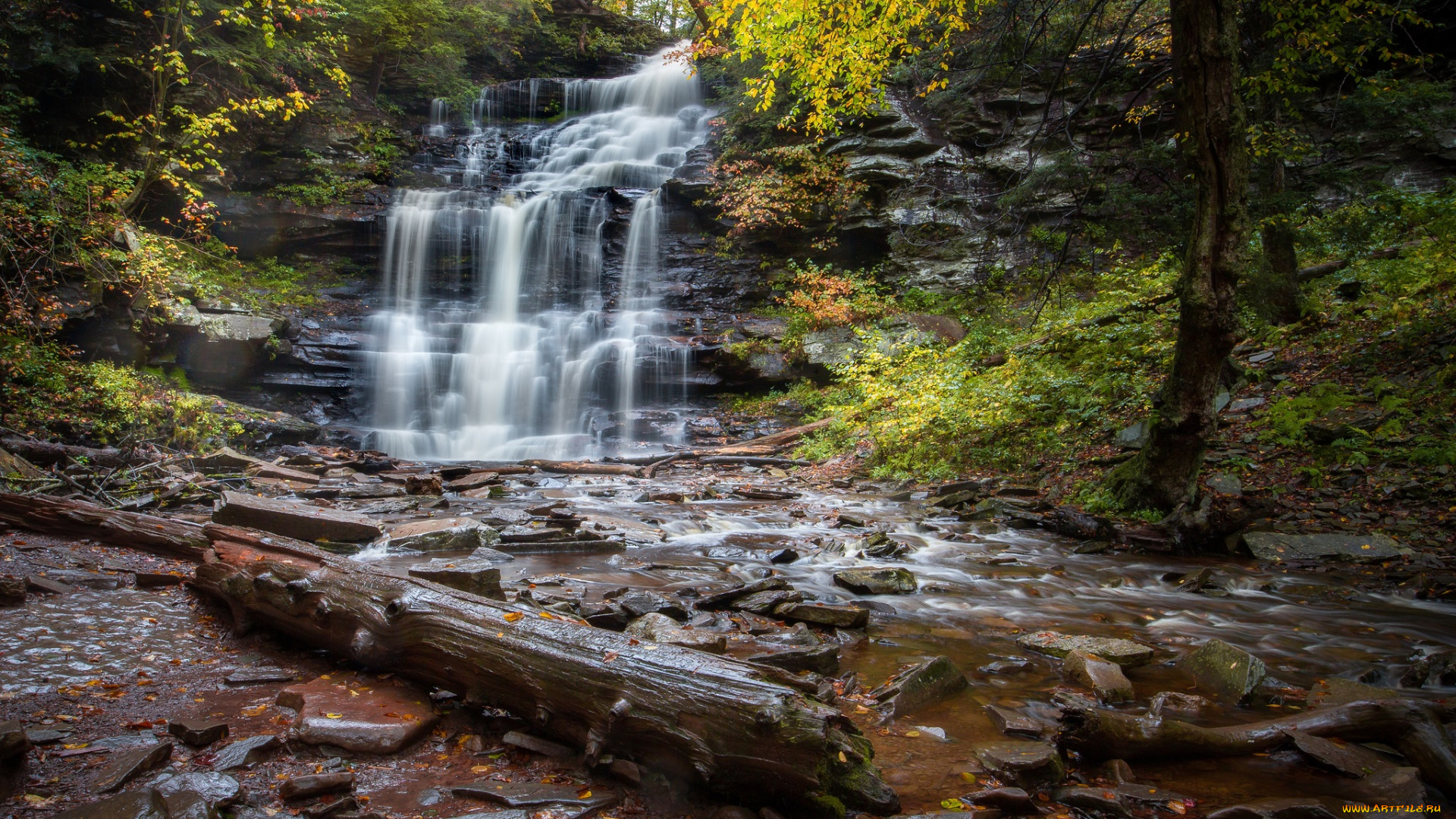 природа, водопады, простор