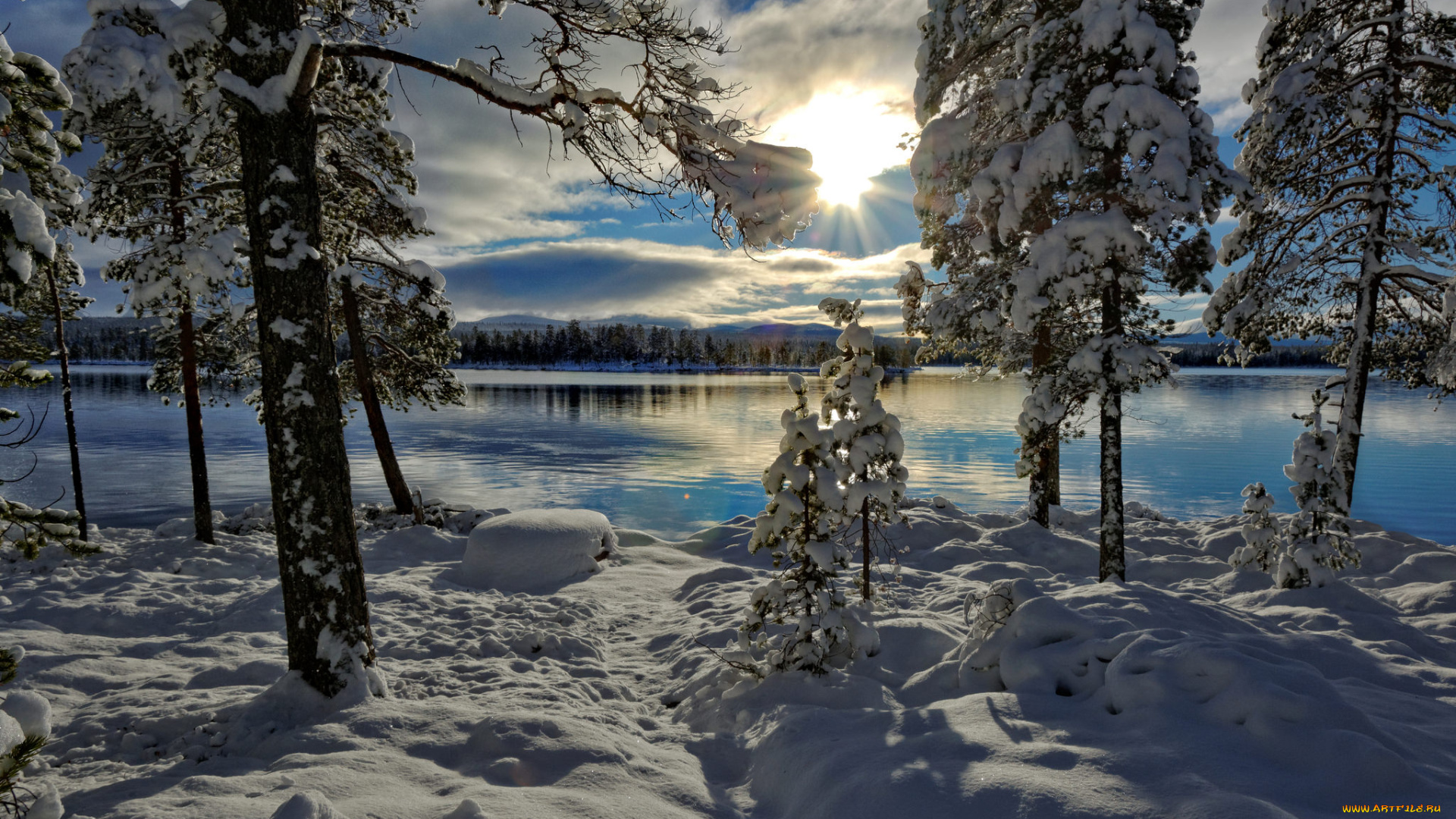 природа, зима, простор