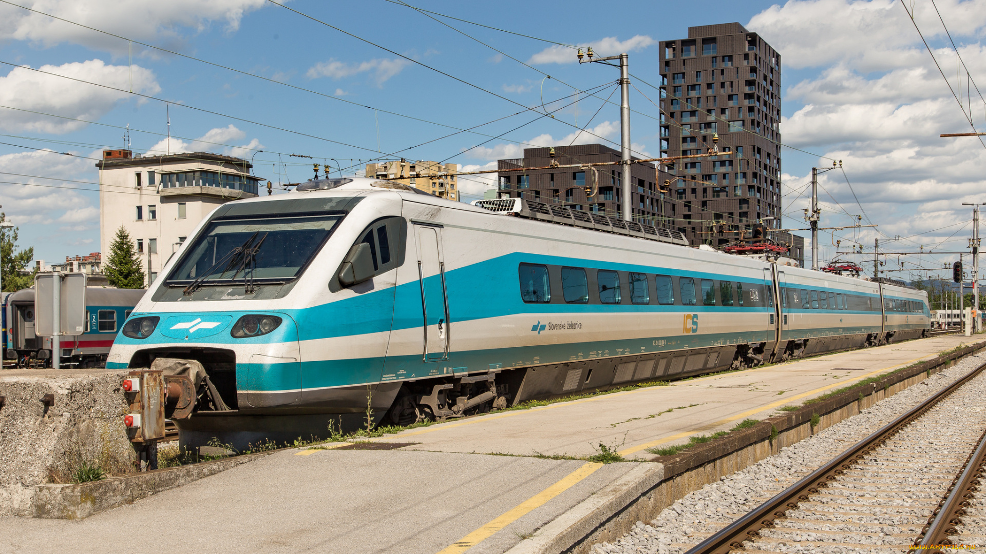 техника, электровозы, локомотив, состав