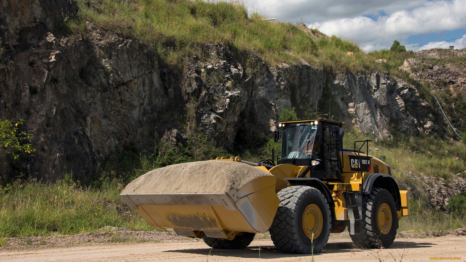 техника, фронтальные, погрузчики, caterpillar