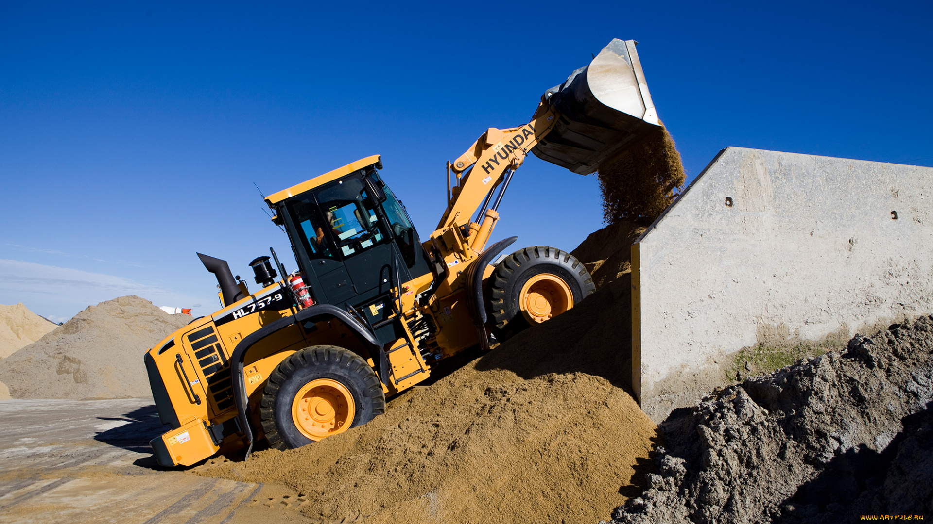 техника, фронтальные, погрузчики, hyundai