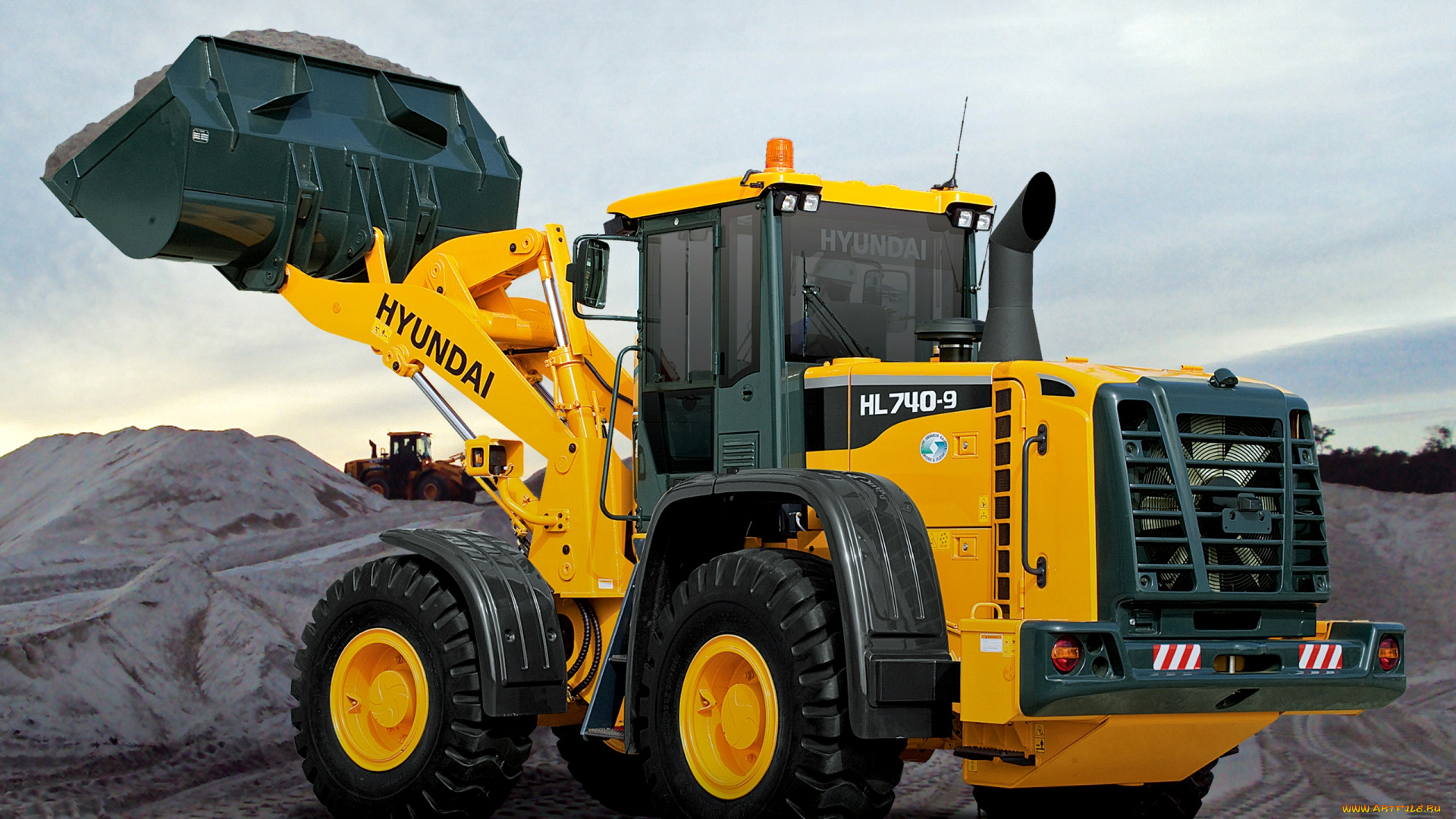 техника, фронтальные, погрузчики, hyundai