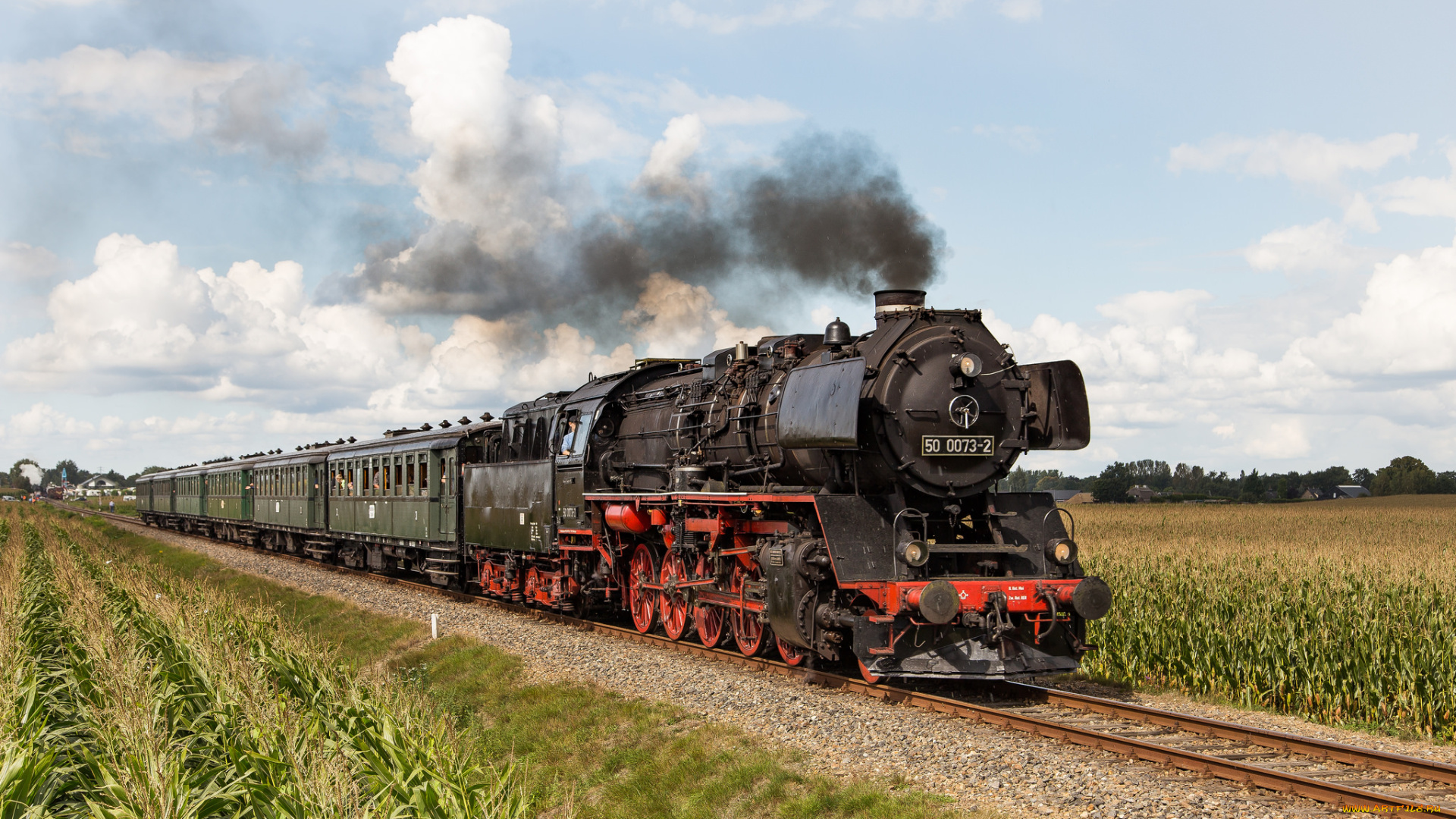 техника, паровозы, локомотив, состав