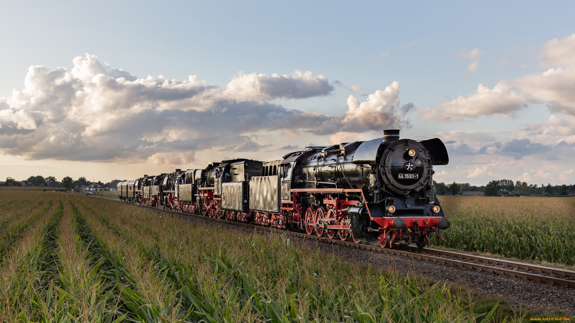 техника, паровозы, локомотив, состав