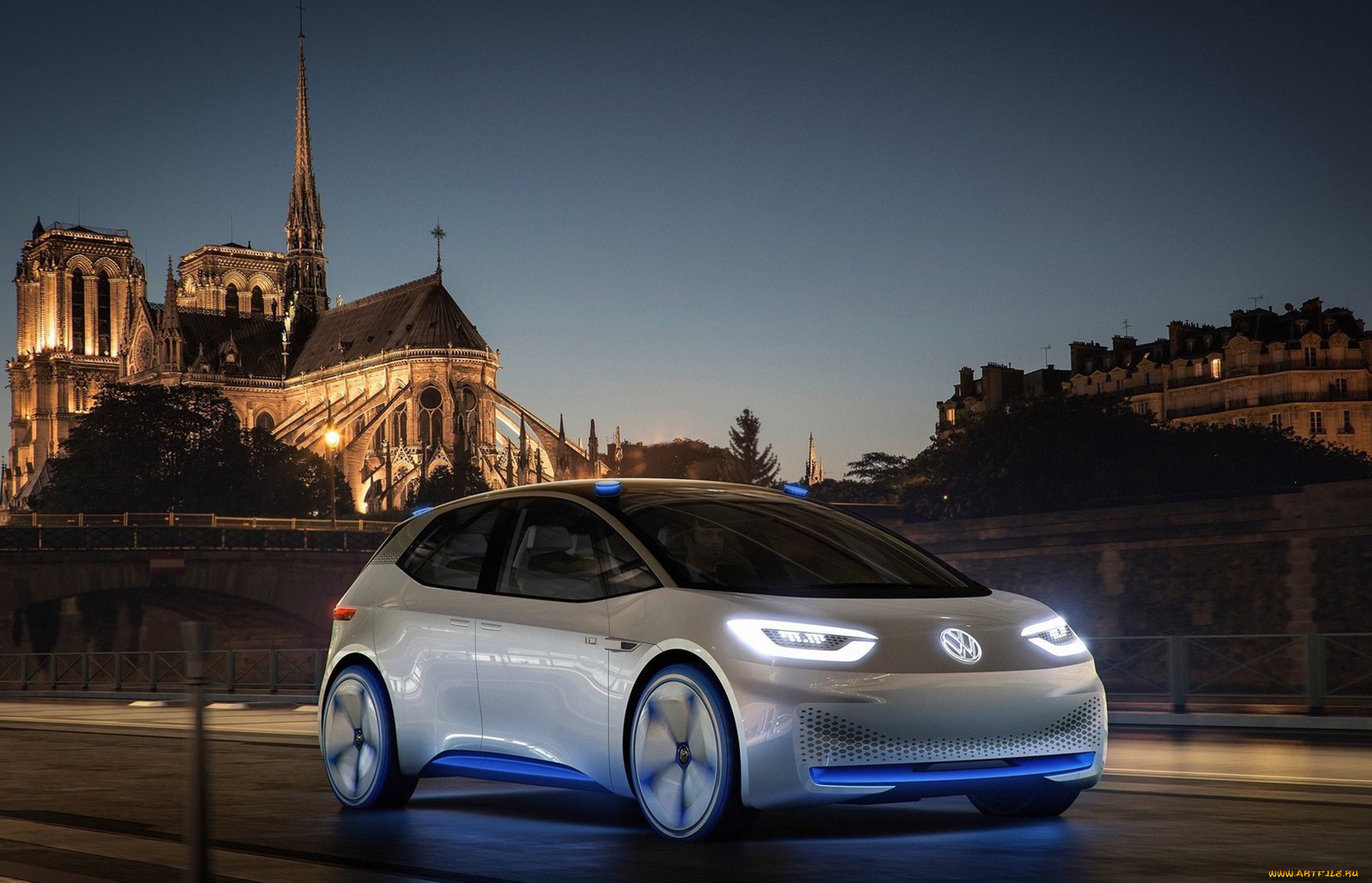 volkswagen, id, concep, 2016, автомобили, volkswagen, id, concept, 2016