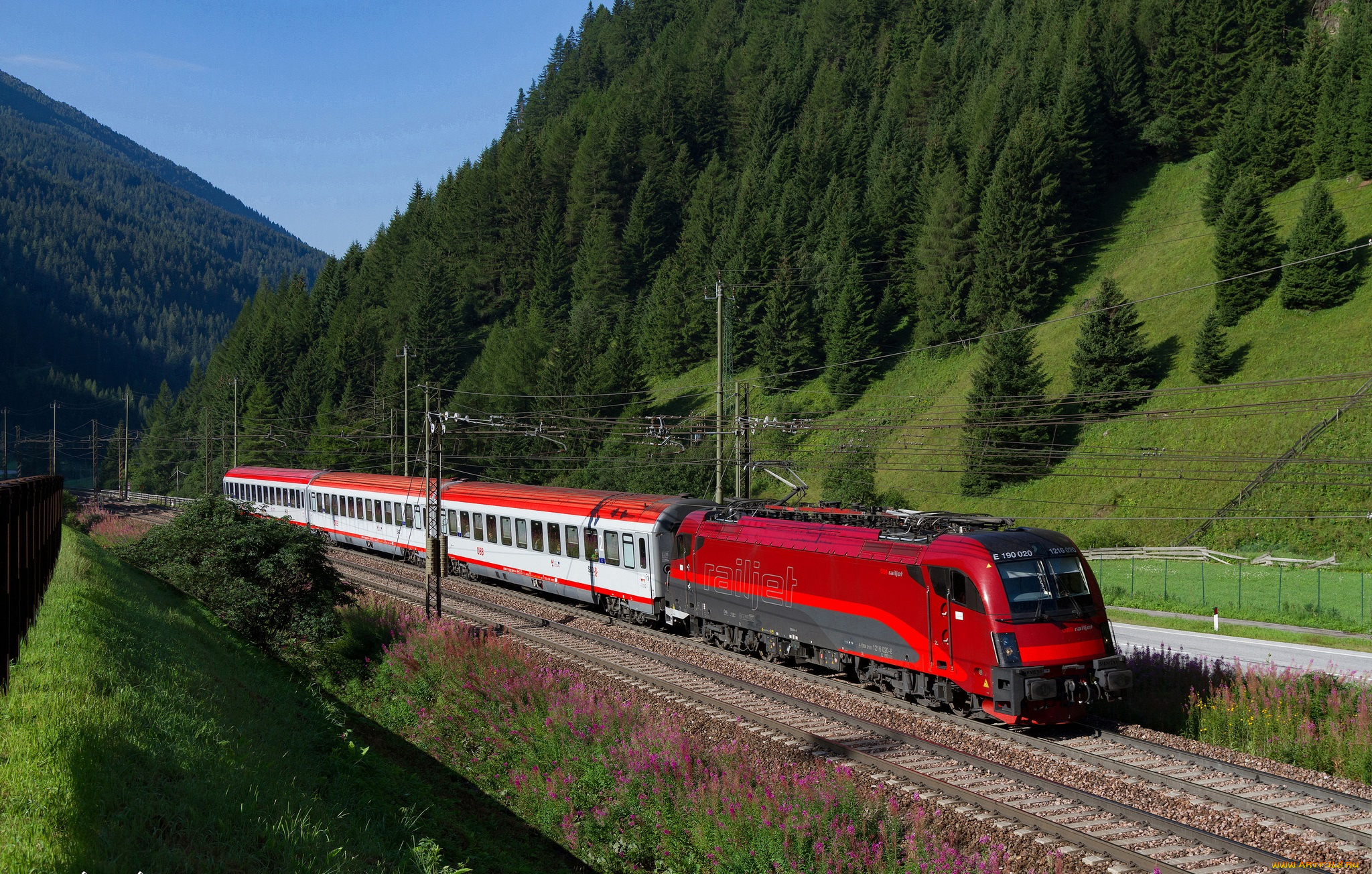 техника, электровозы, локомотив, состав