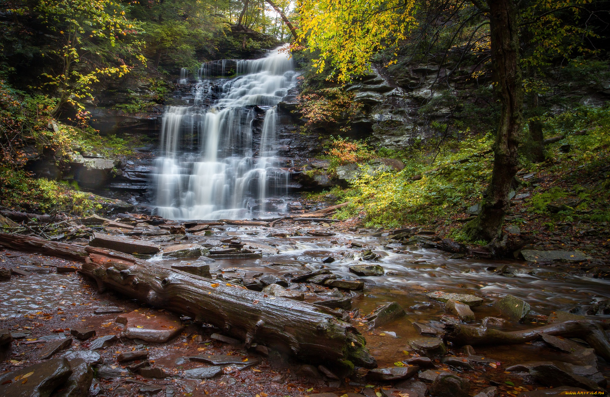 природа, водопады, простор