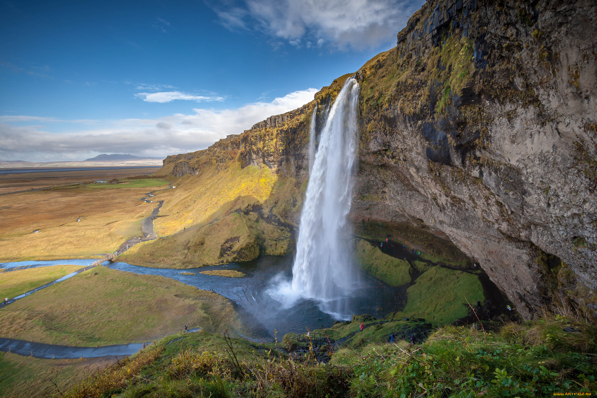 природа, водопады, простор