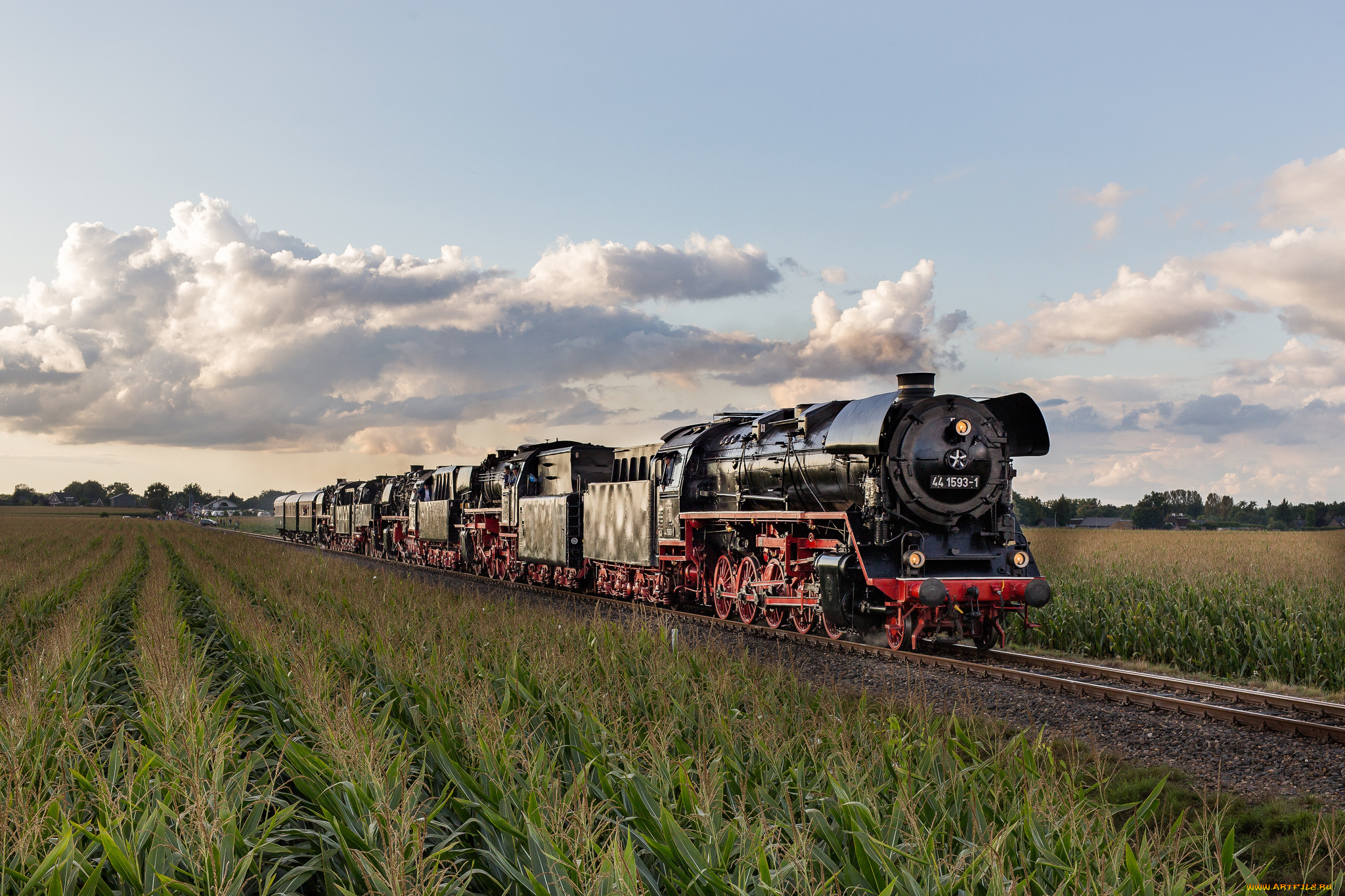 техника, паровозы, локомотив, состав