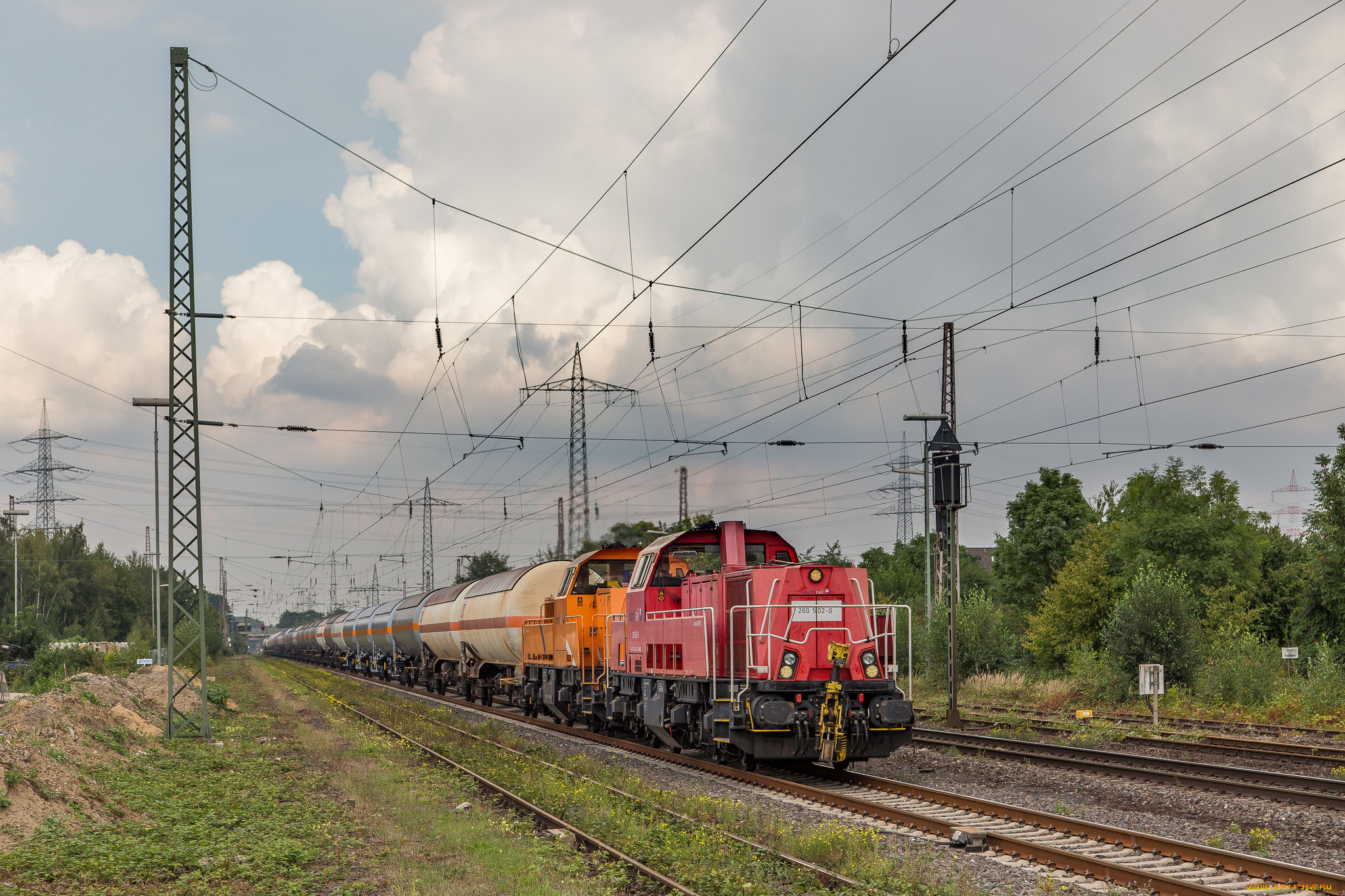 техника, поезда, локомотив, состав