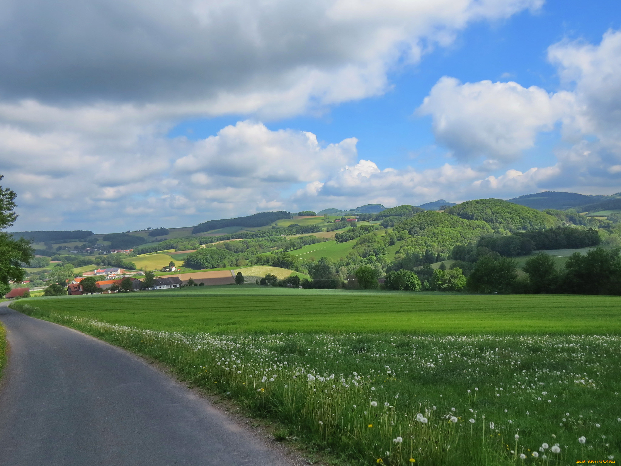 природа, пейзажи, холмы