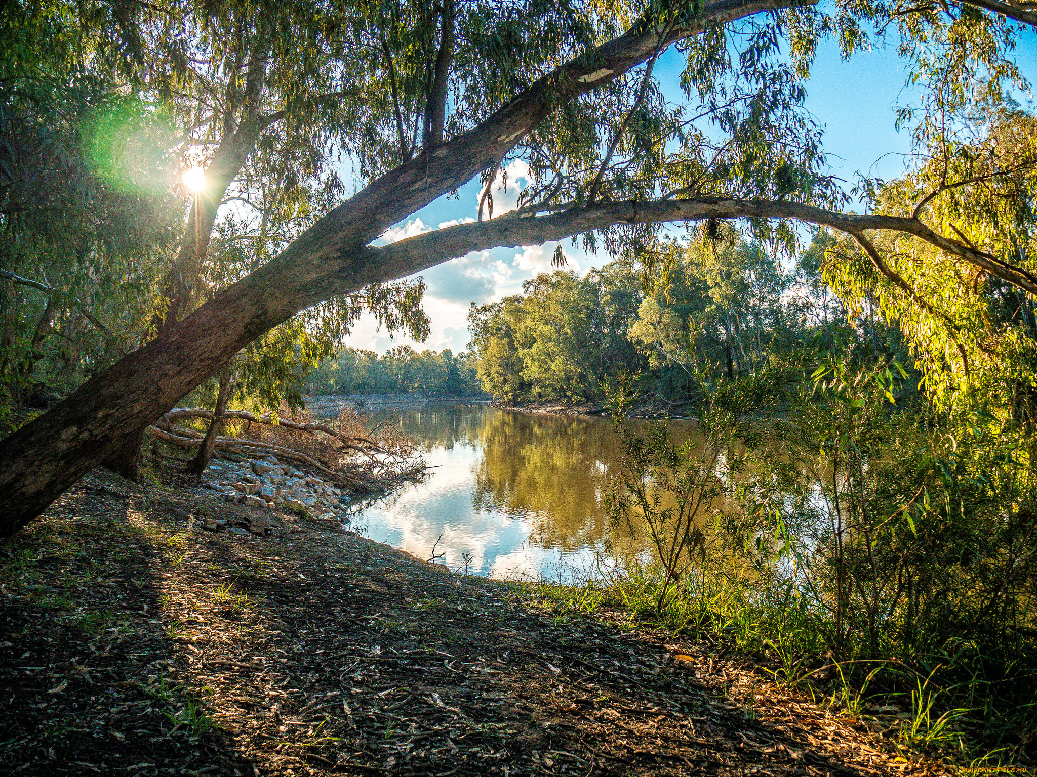 природа, реки, озера, простор