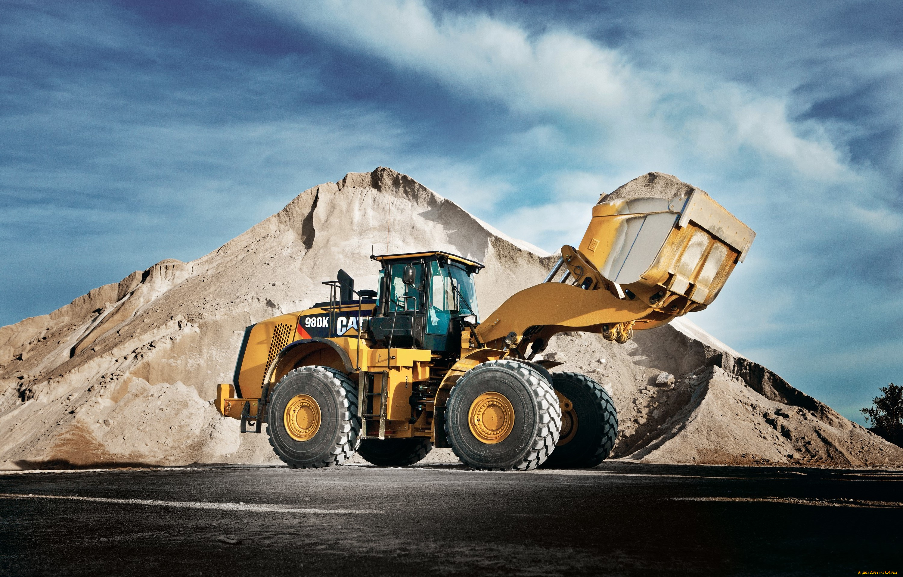 техника, фронтальные, погрузчики, caterpillar