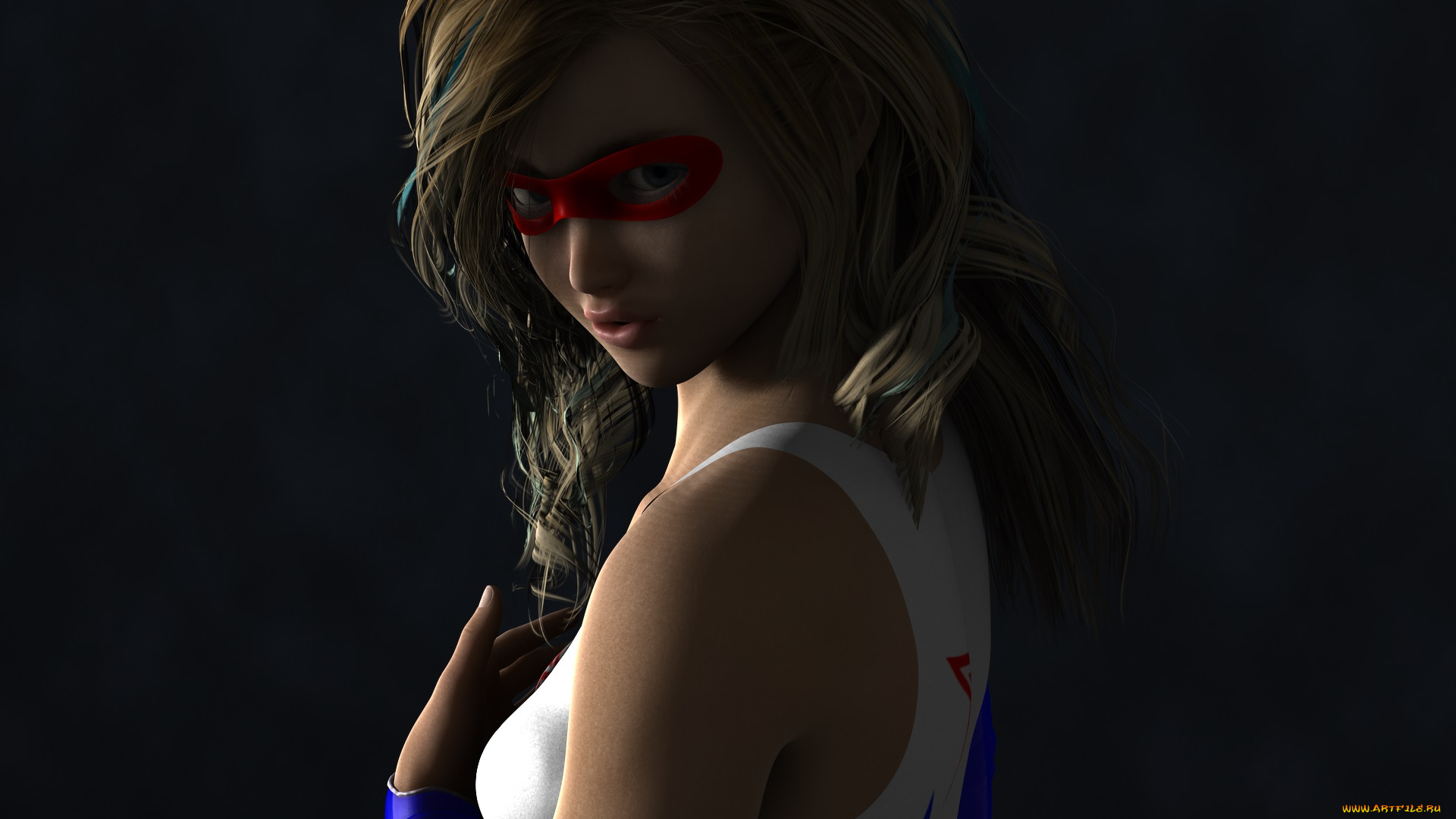 3д, графика, люди, , people, девушка, взгляд, фон