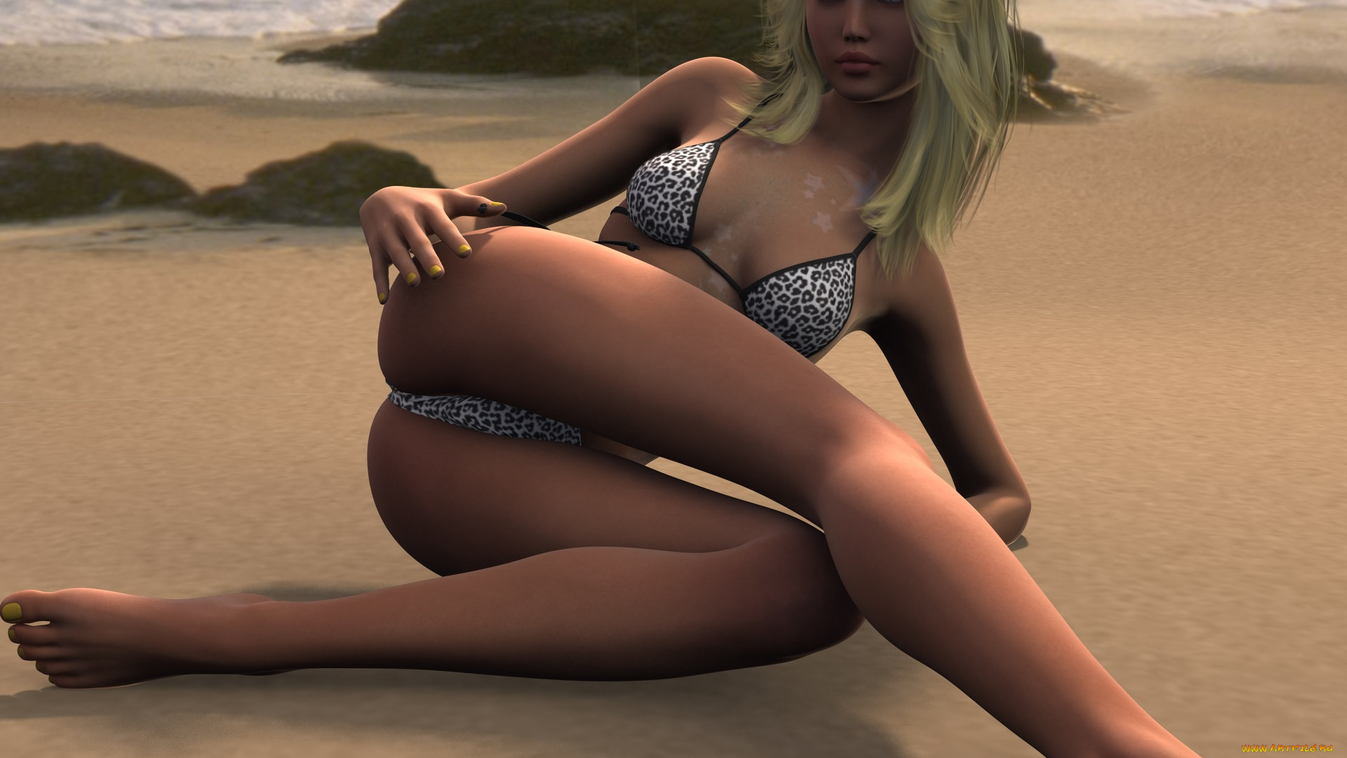 3д, графика, люди, , people, девушка, взгляд, фон