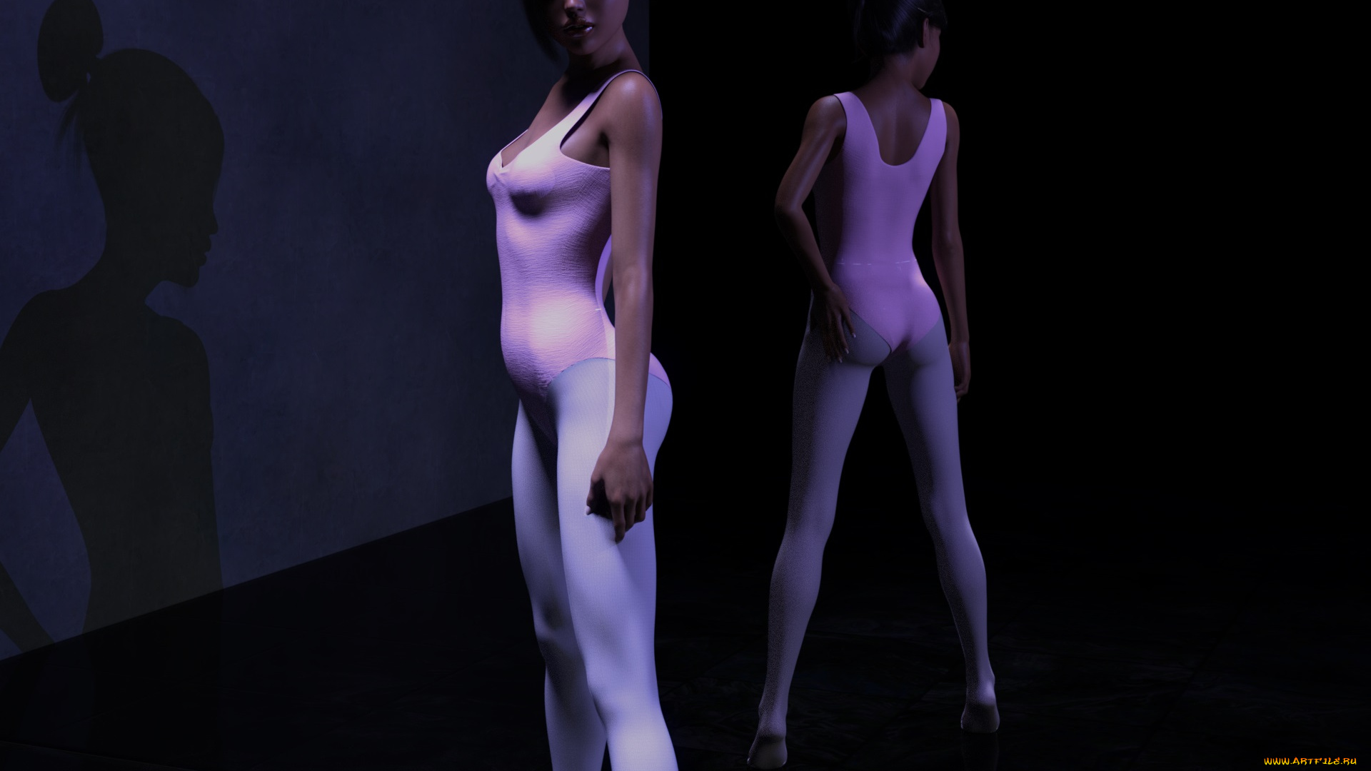 3д, графика, люди, , people, девушка, взгляд, фон