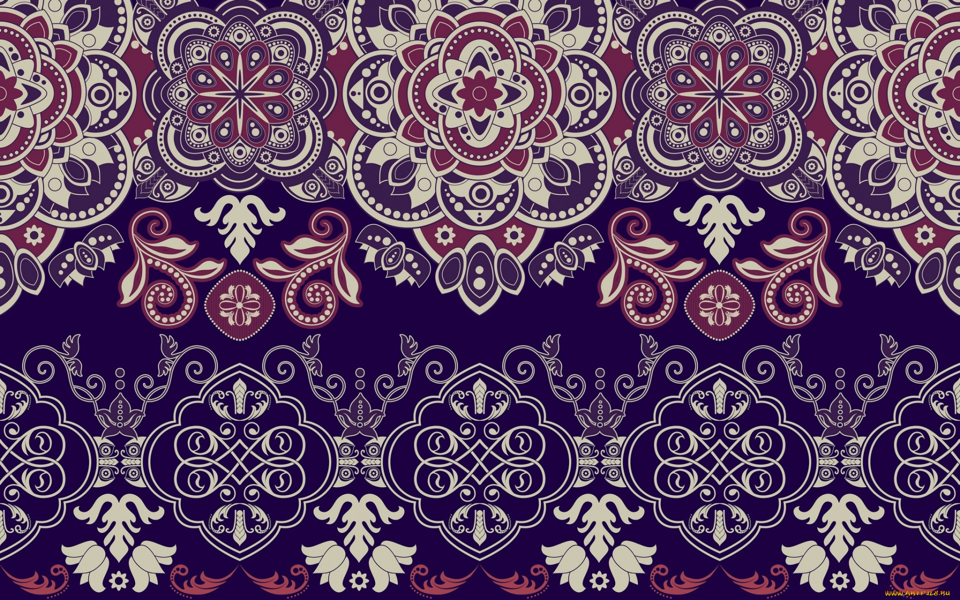 векторная, графика, -графика, , graphics, синий, фон, орнамент, текстура, узор, красный