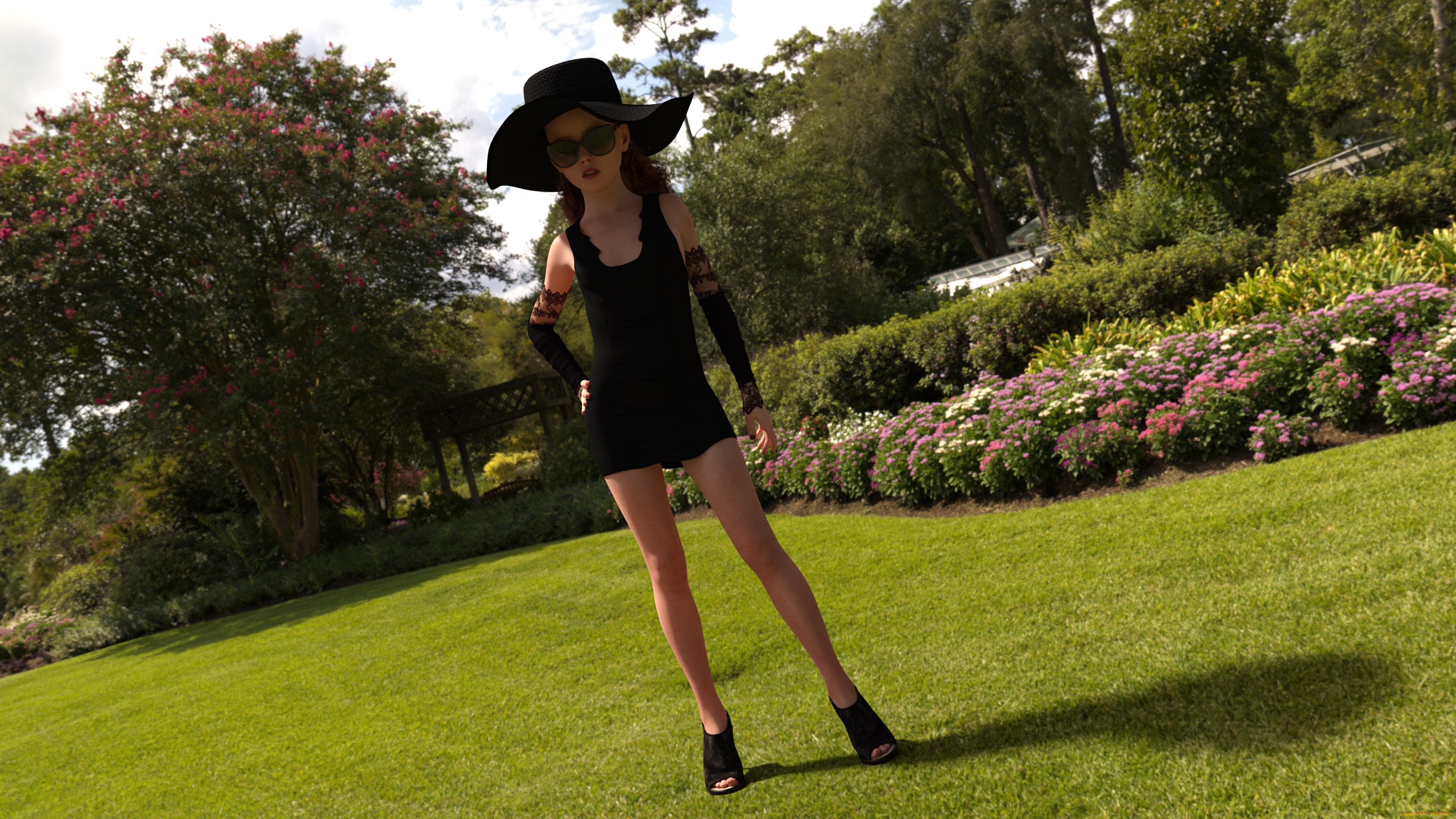 3д, графика, люди, , people, фон, взгляд, девочка