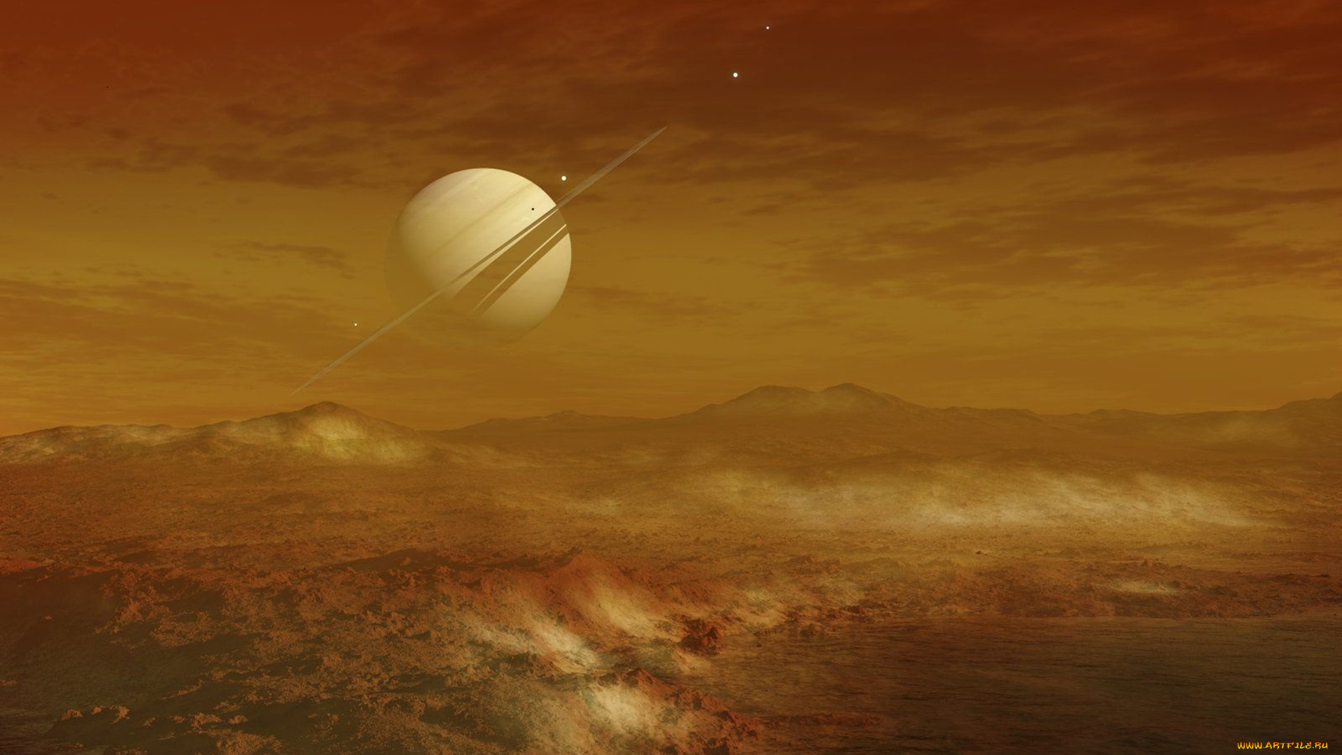 титан, космос, спутники, сатурна, спутник, сатурн, планета, вселенная, галактика, поверхность, почва, грунт, атмосфера, пустыня