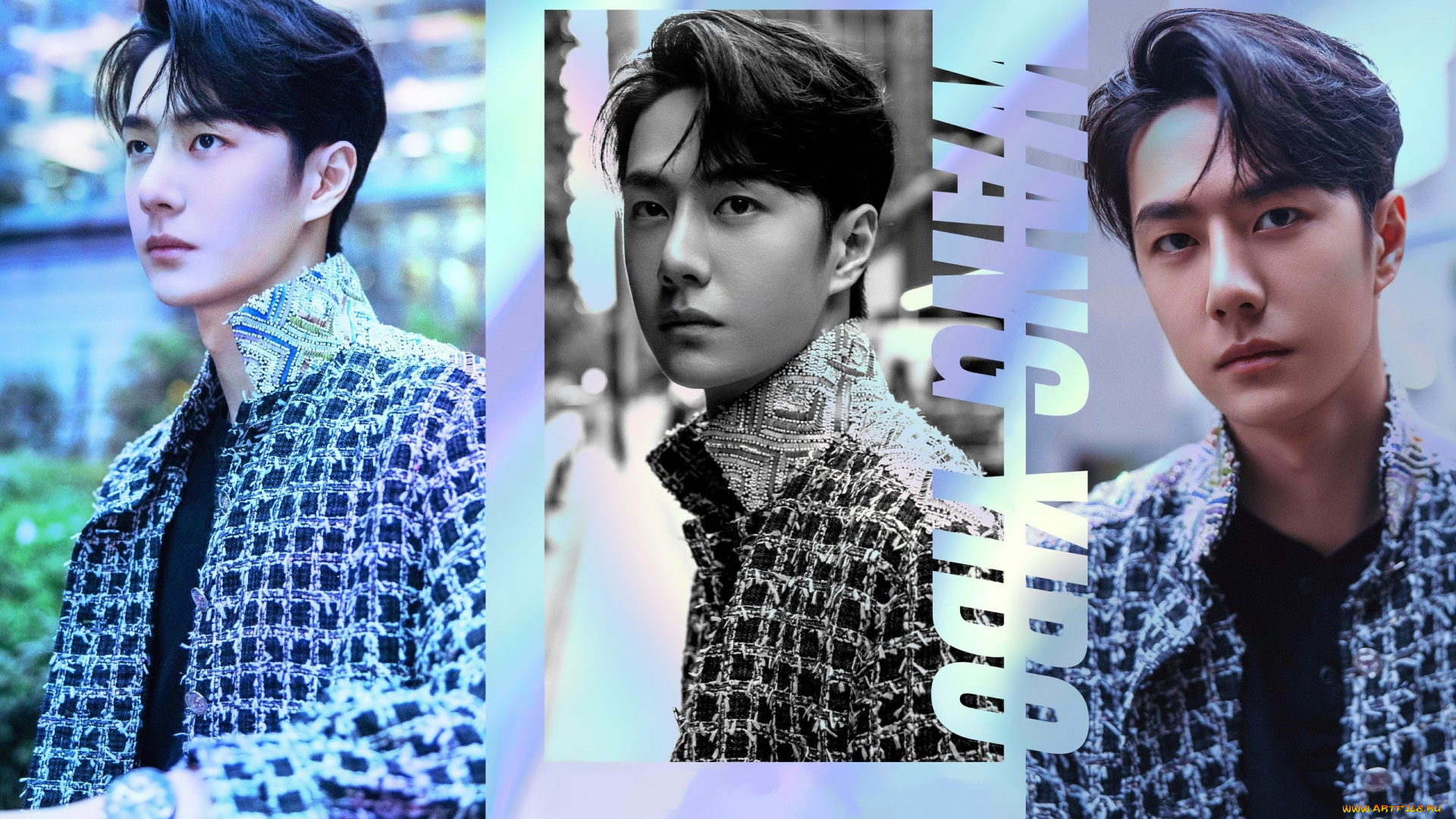 мужчины, wang, yi, bo, актер, лицо, пиджак