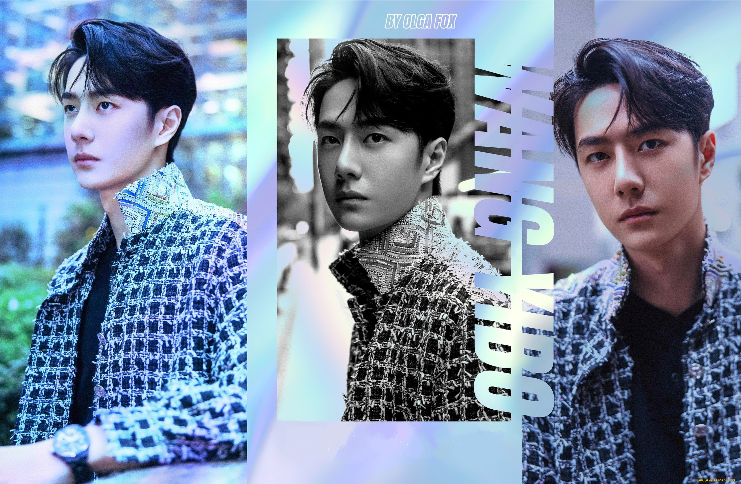 мужчины, wang, yi, bo, актер, лицо, пиджак