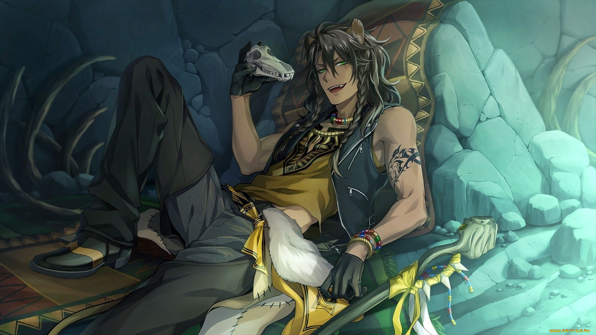 аниме, животные, , существа, парень