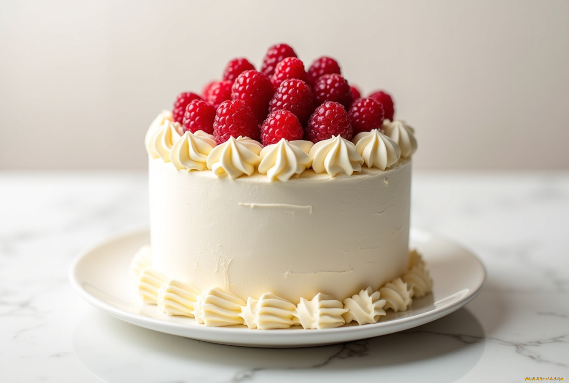 еда, торты, ягоды, торт, малина, крем