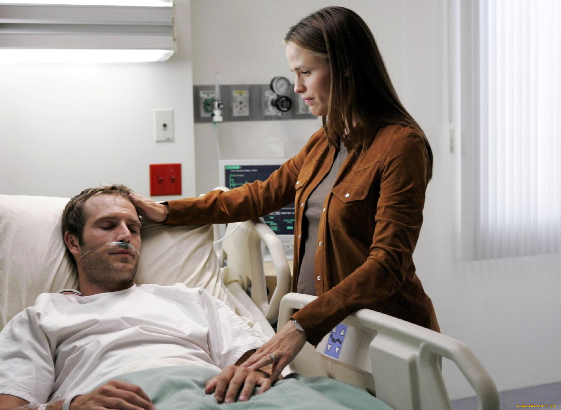 кино, фильмы, alias, женщина, забота, беременная, жакет, больница, кровать, мужчина, больной