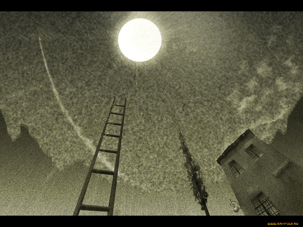 рисованные, города