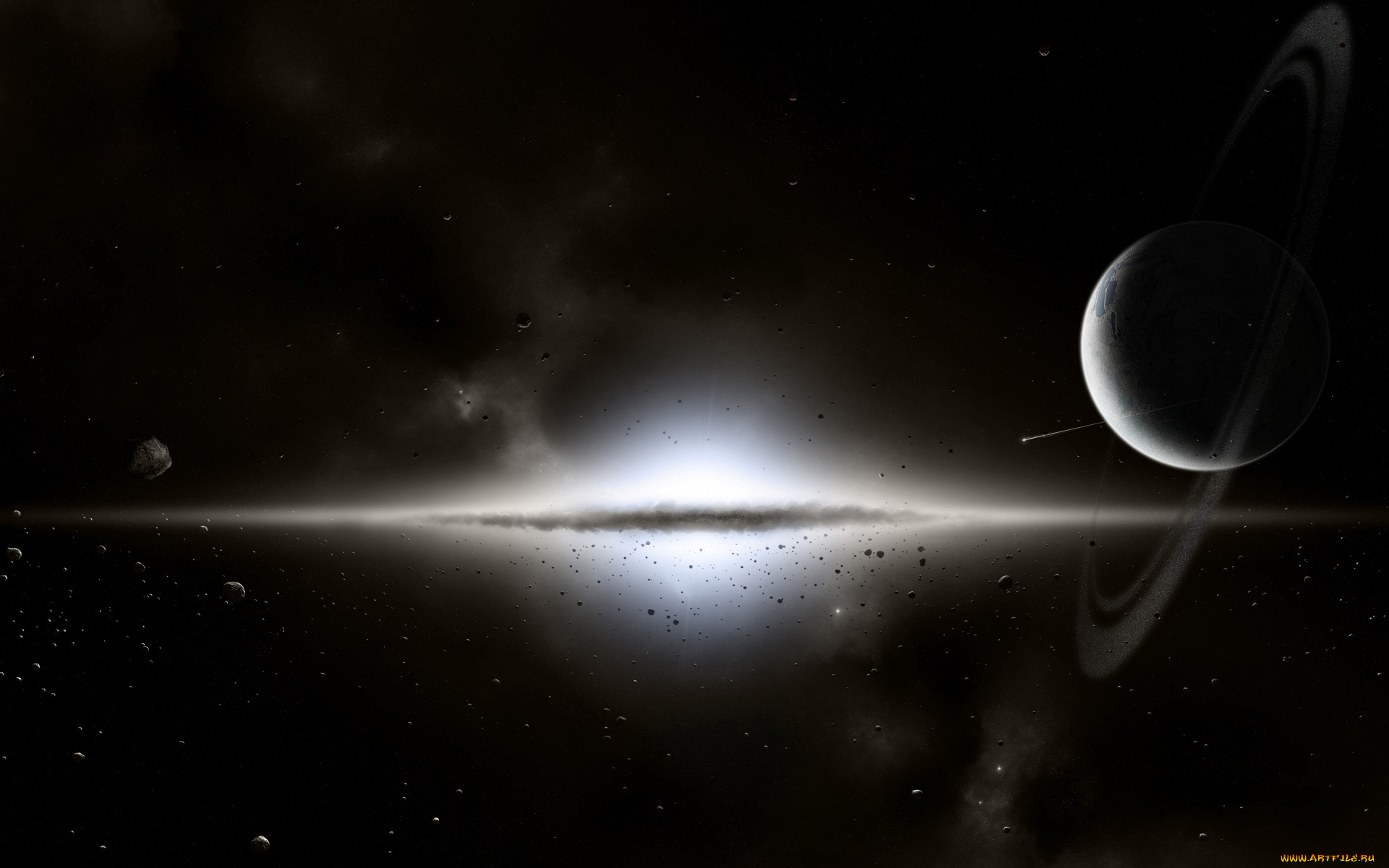 космос, галактики, туманности