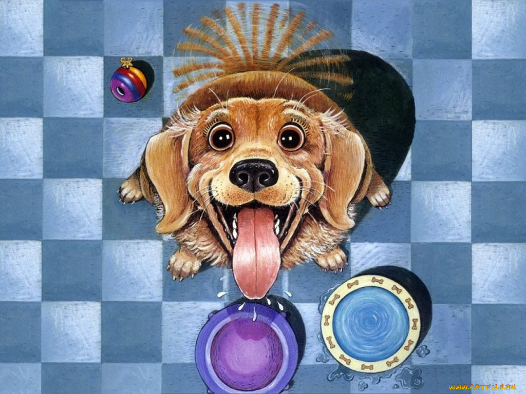 рисованные, животные