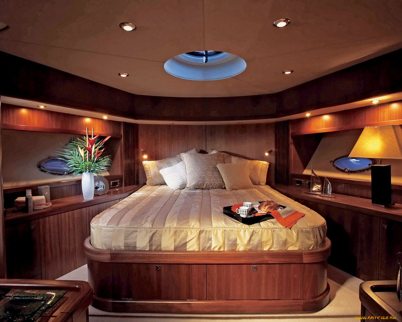 интерьер, каюты, помещения, на, корабле