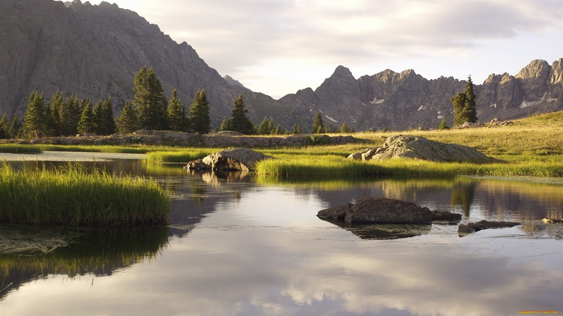 природа, реки, озера, горы, вода, деревья