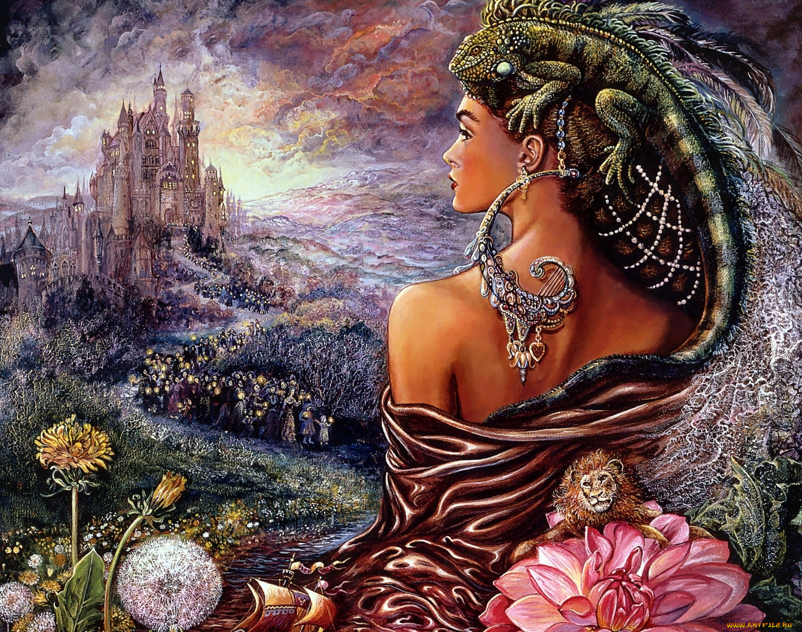 фэнтези, josephine, wall, люди, и, природа