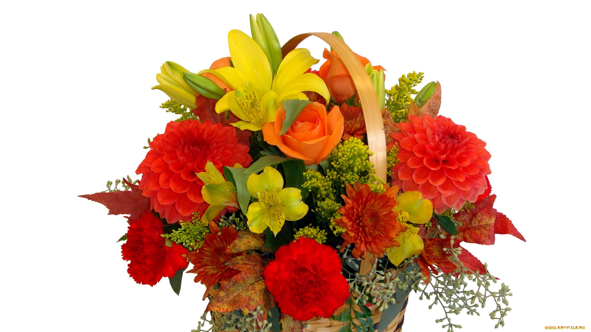 цветы, букеты, композиции, букет, розы, гвоздики, георгины