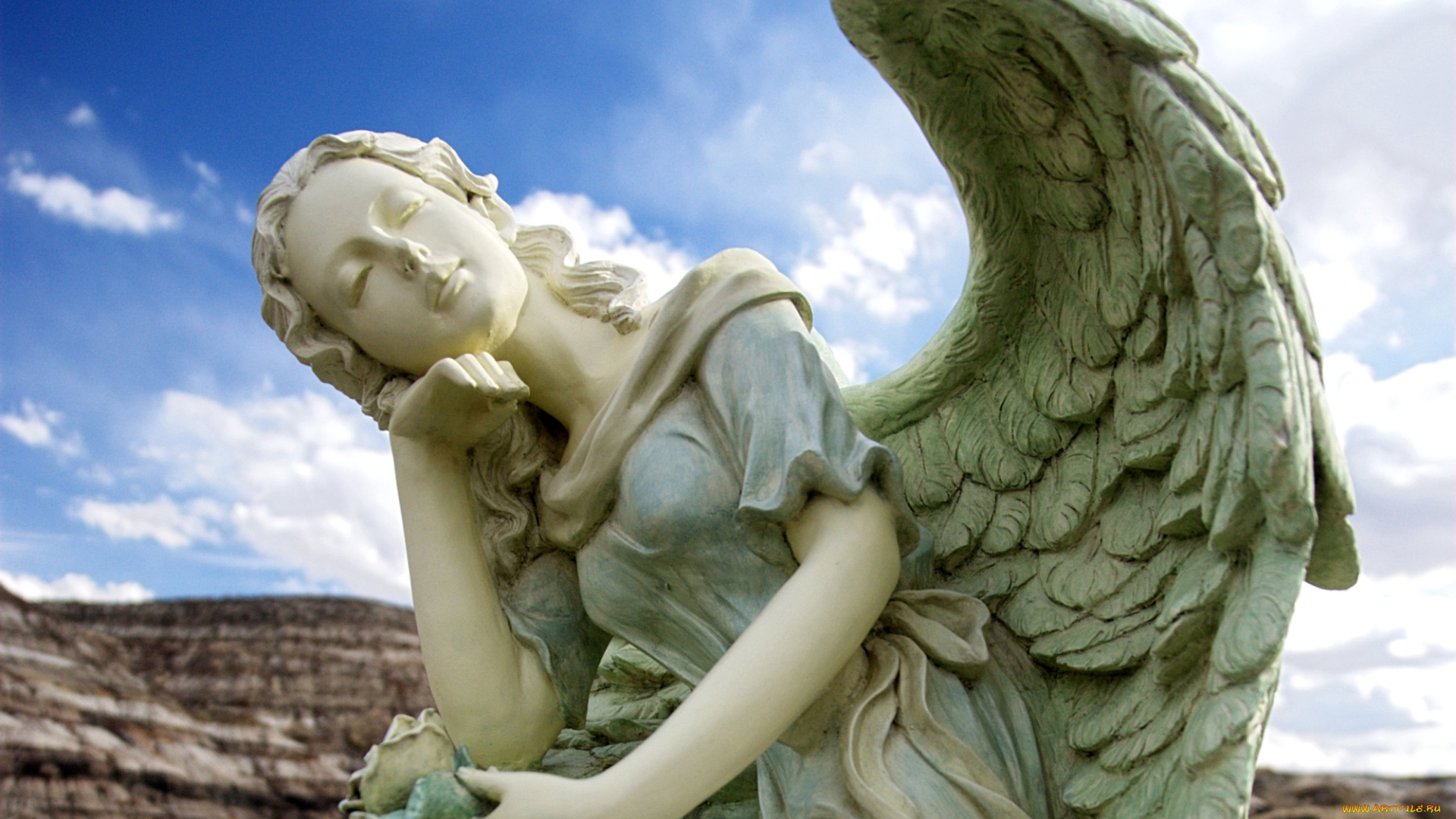 города, памятники, скульптуры, арт, объекты, ангел