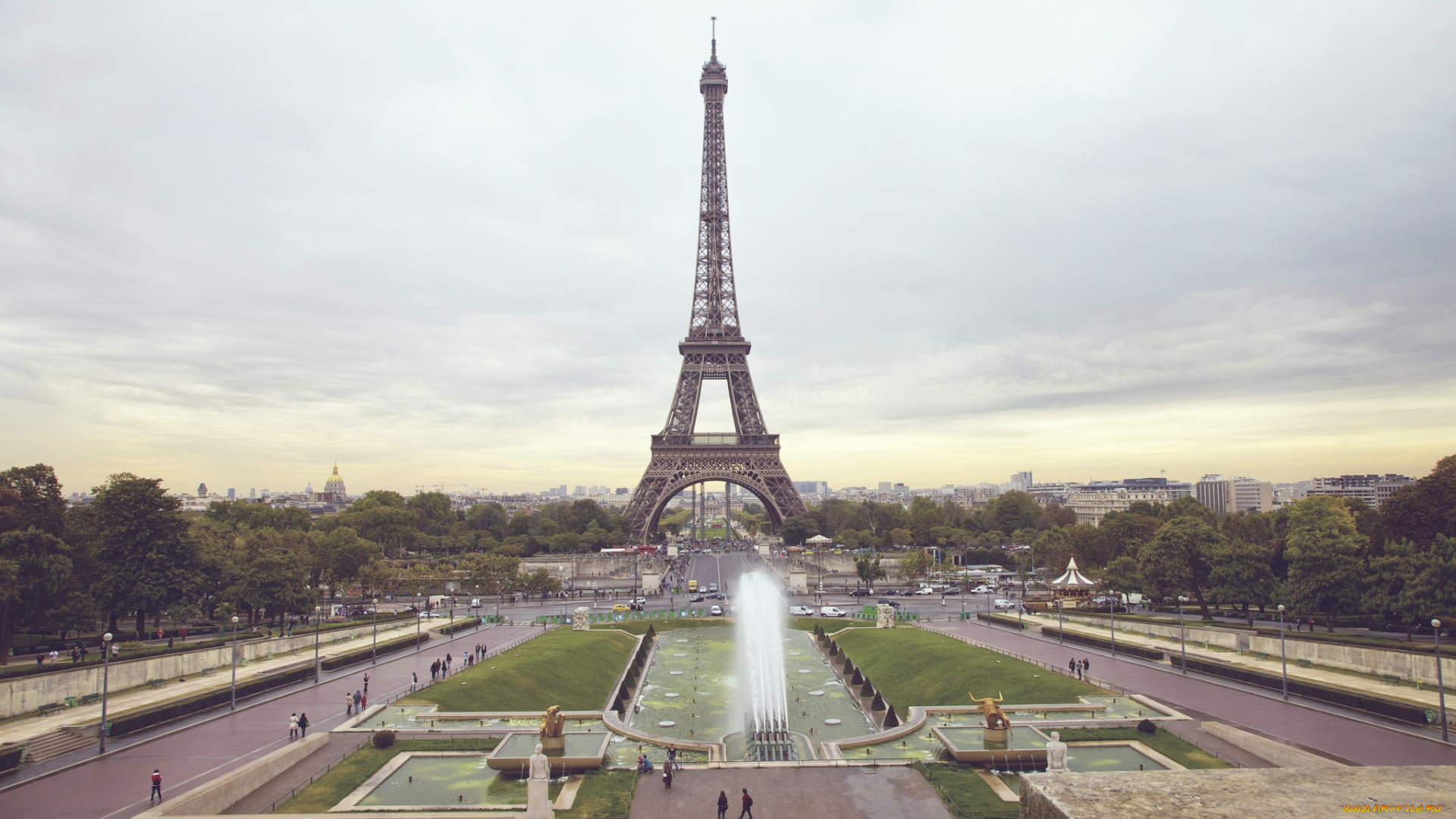 города, париж, франция, эйфелева, башня, елиссейские, поля