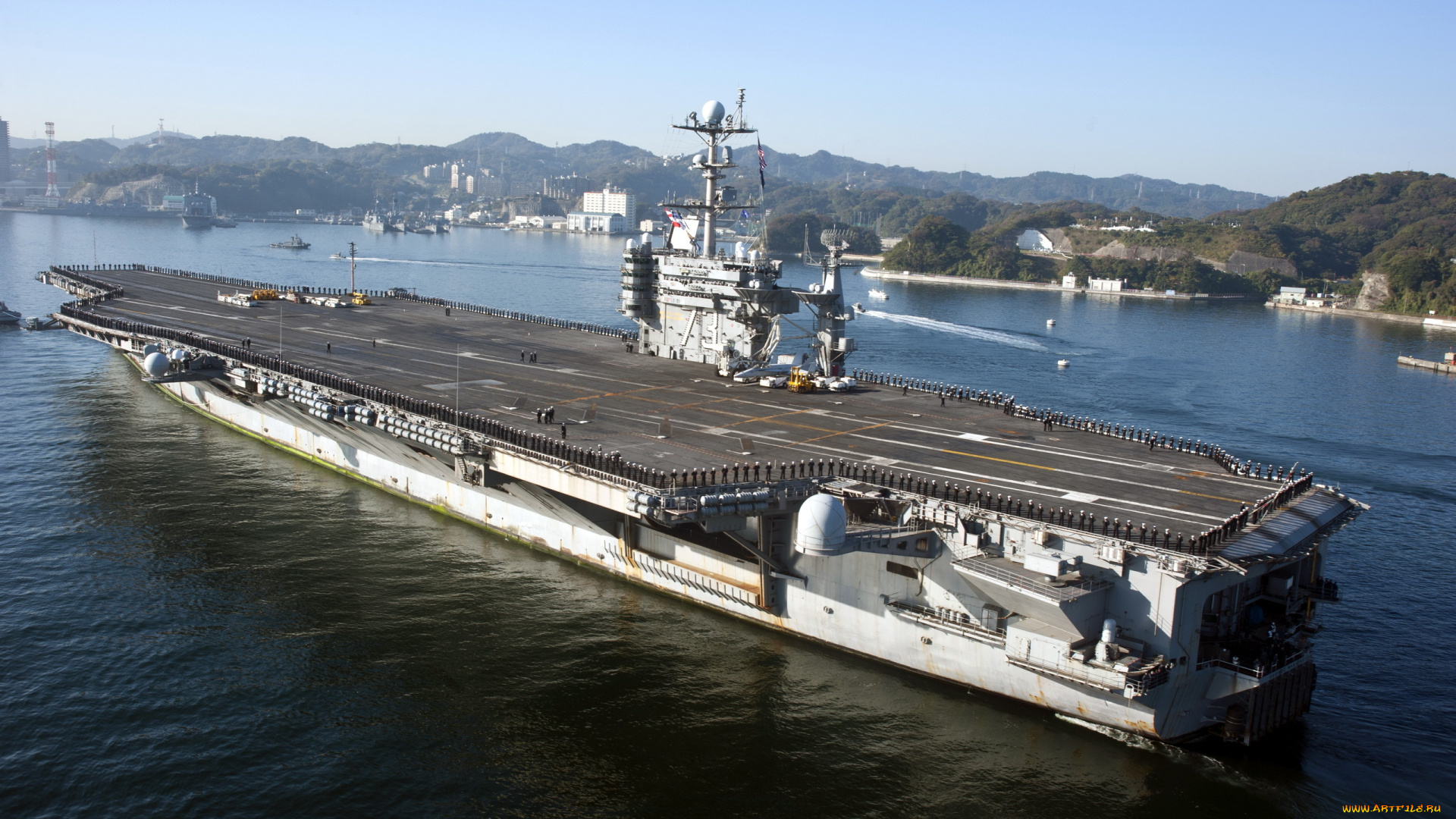 корабли, авианосцы, вертолётоносцы, авианосец, uss, george, washington