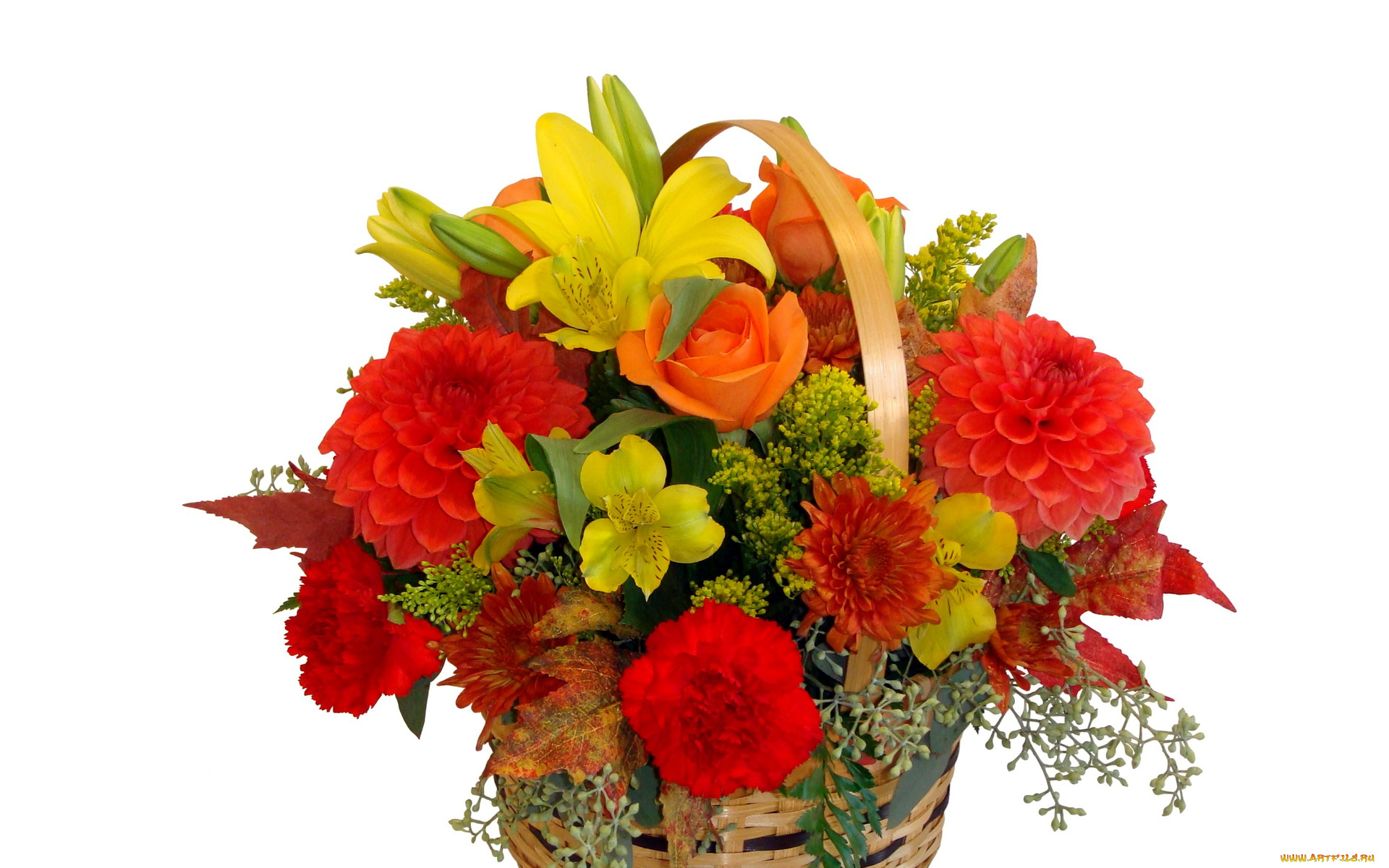 цветы, букеты, композиции, букет, розы, гвоздики, георгины