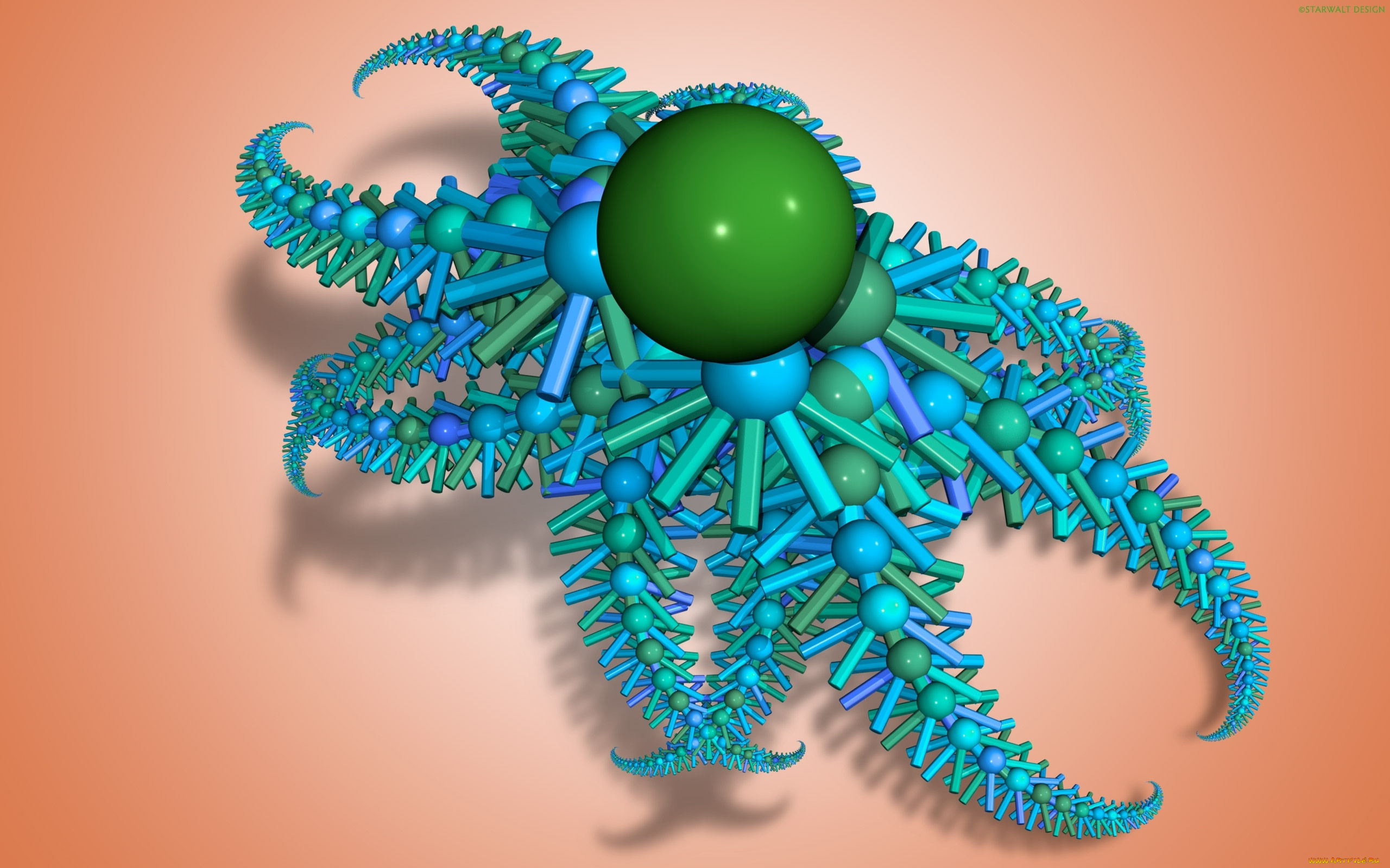 3д, графика, fractal, фракталы, цвета, узор, фон