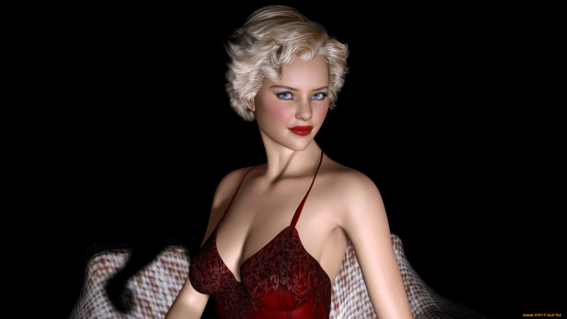 3д, графика, people, , люди, взгляд, девушка, блондинка