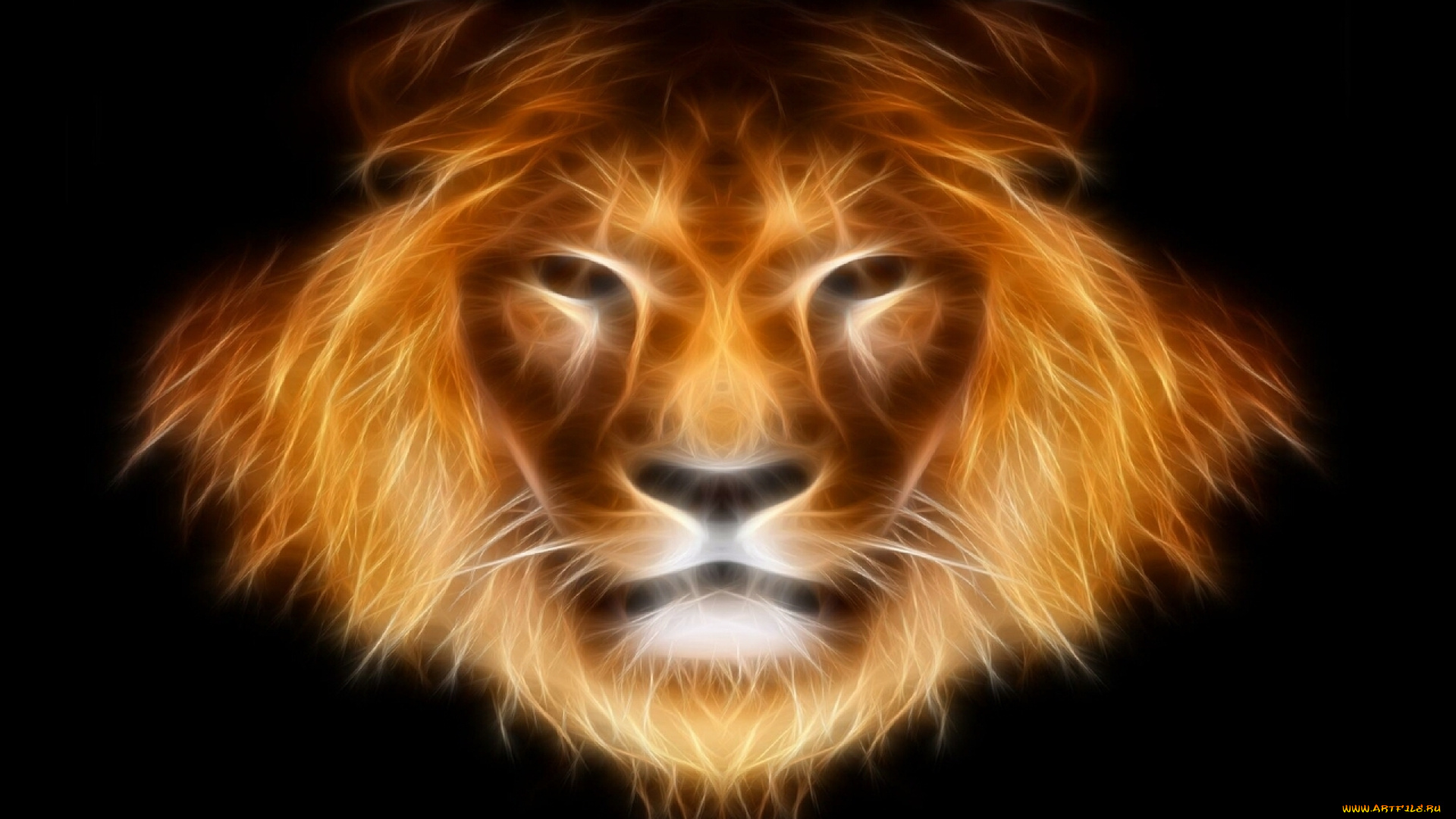 разное, компьютерный, дизайн, лев
