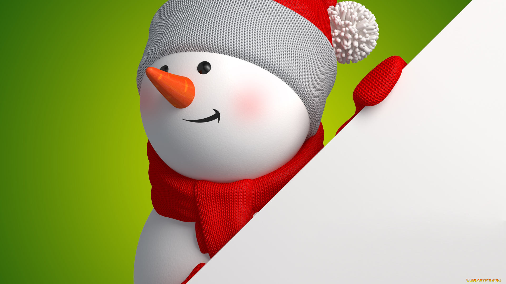 рисованные, праздники, снеговик