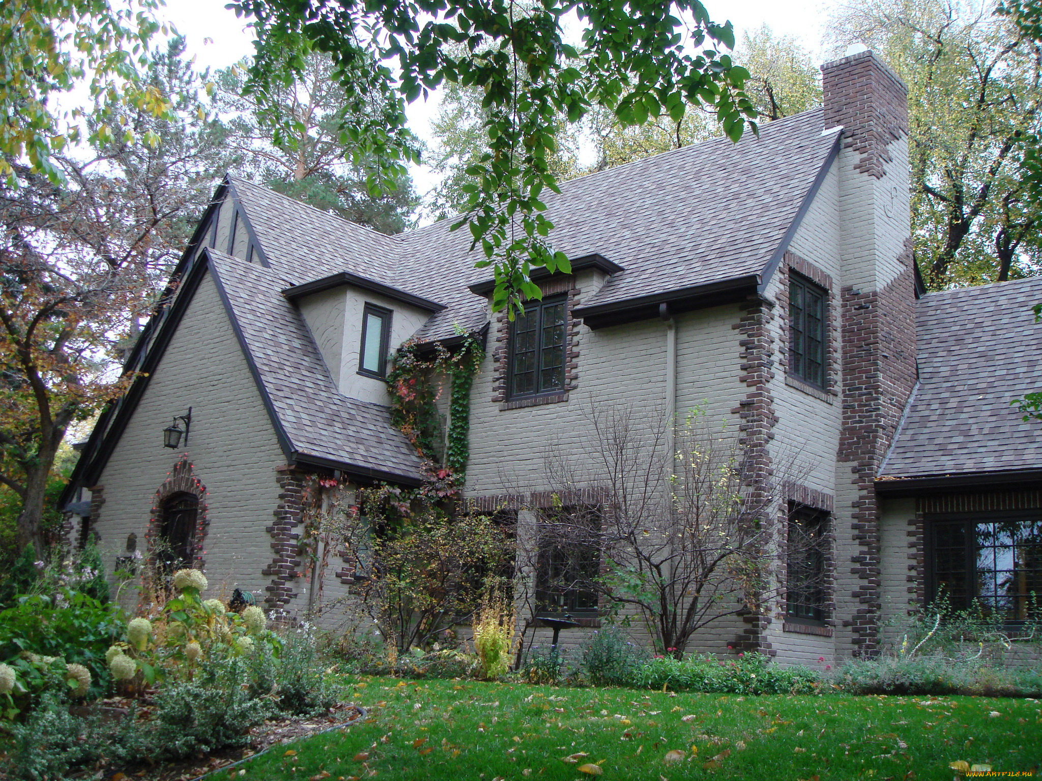 города, -, здания, , дома, деревья, ландшафт, цветы, дом