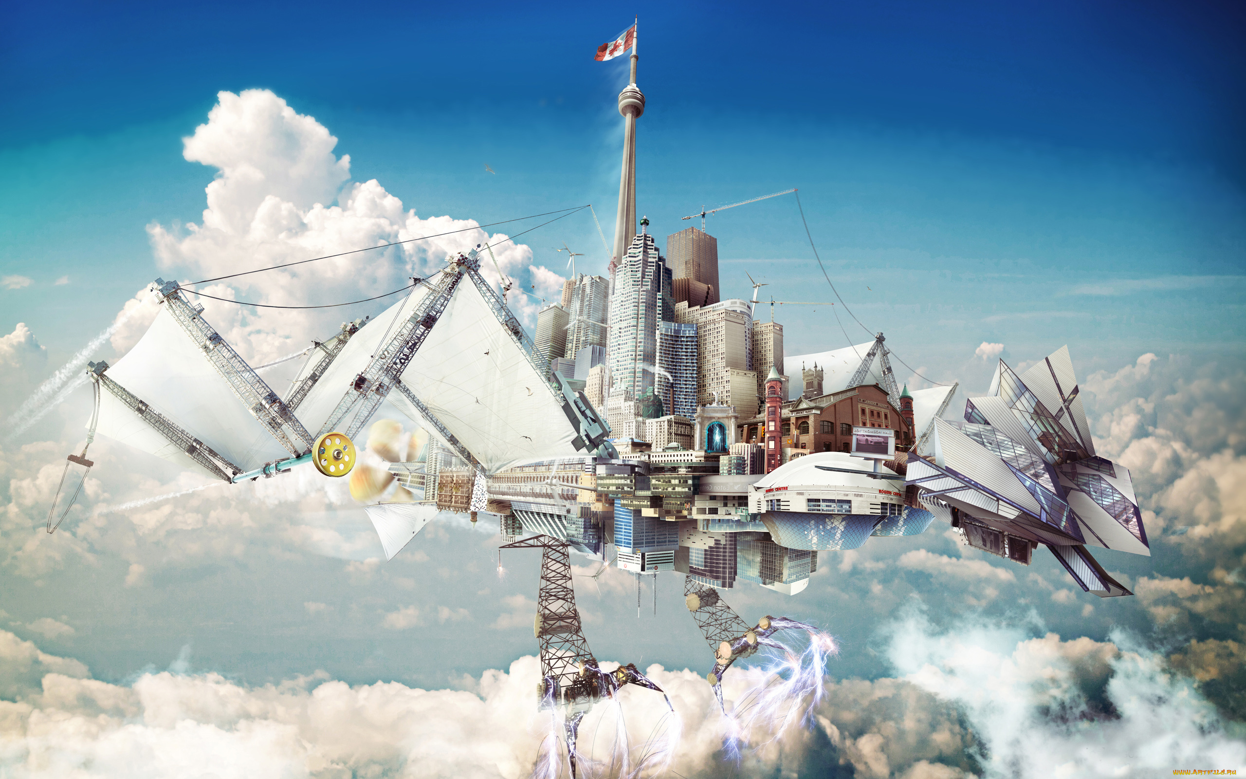 разное, компьютерный, дизайн, здание