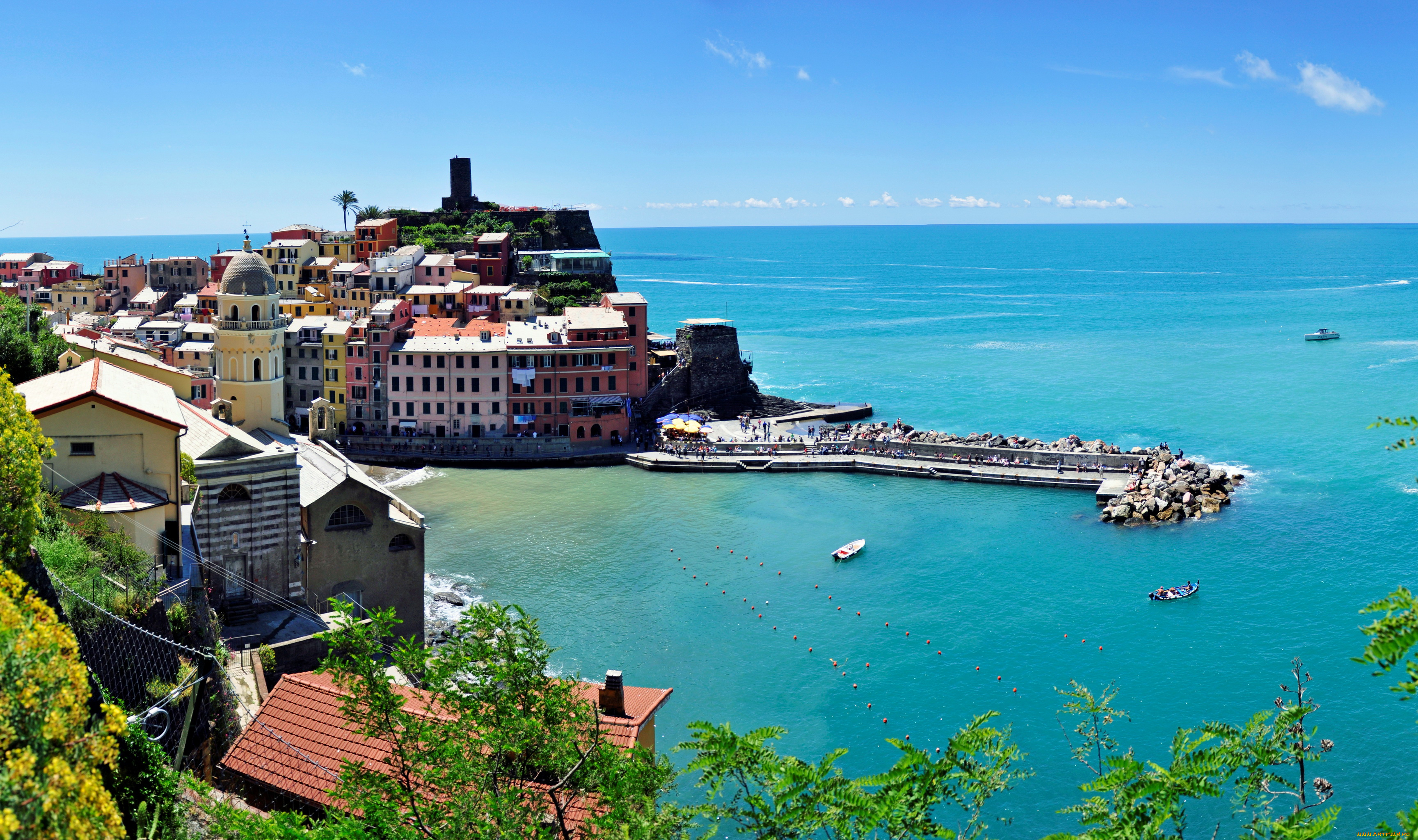 vernazza, , italy, города, амальфийское, и, лигурийское, побережье, , италия, дома, побережье, море