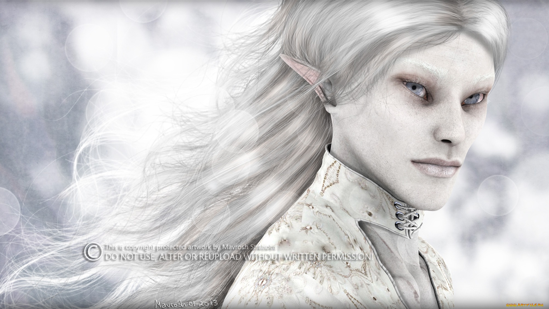 3д, графика, эльфы, , elves, взгляд, лицо, эльф